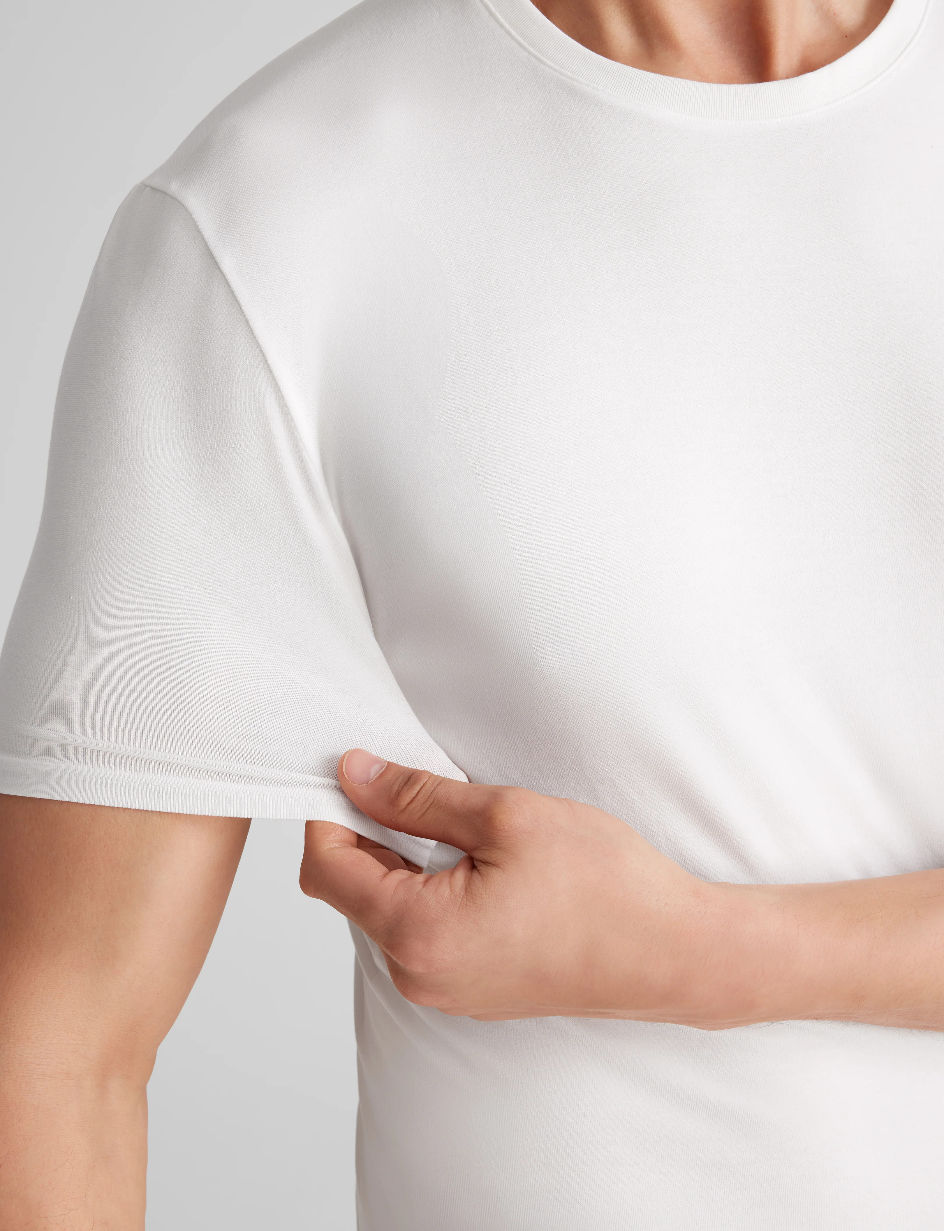 Cool Cotton Crew Neck Stay-Tucked Undershirt - Image 8