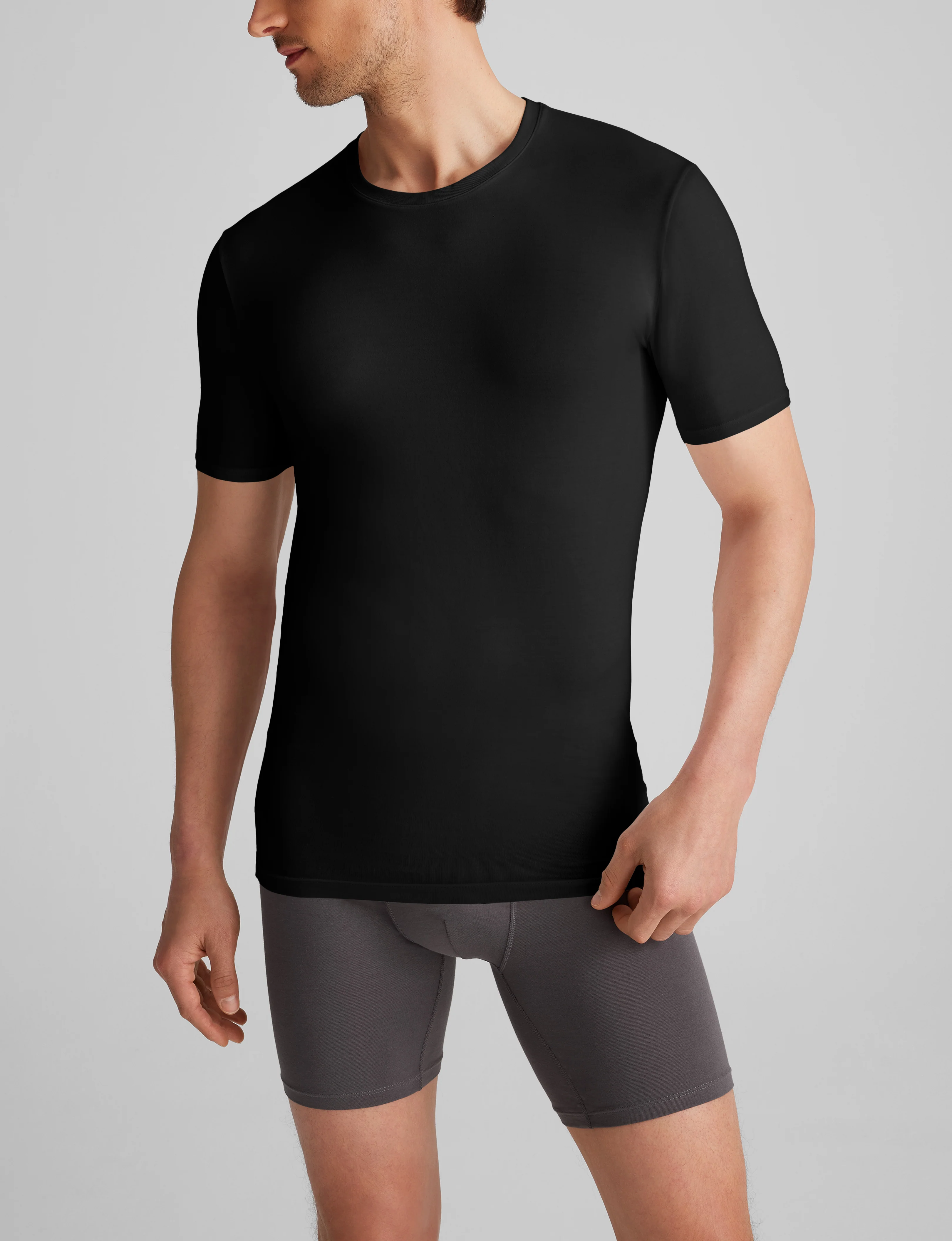Cool Cotton Crew Neck Stay-Tucked Undershirt (6-Pack) - Image 3