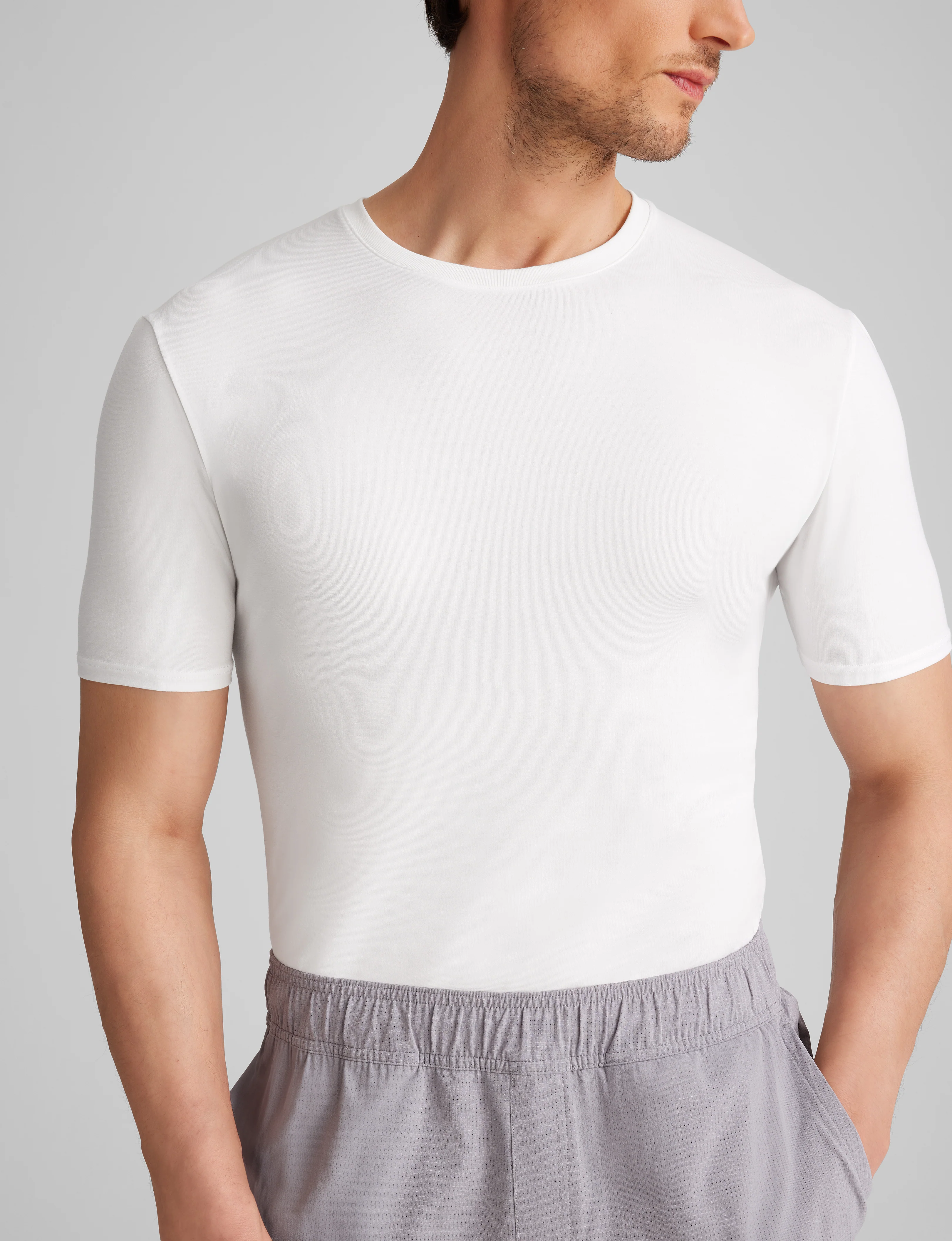 Cool Cotton Crew Neck Stay-Tucked Undershirt (6-Pack) - Image 9