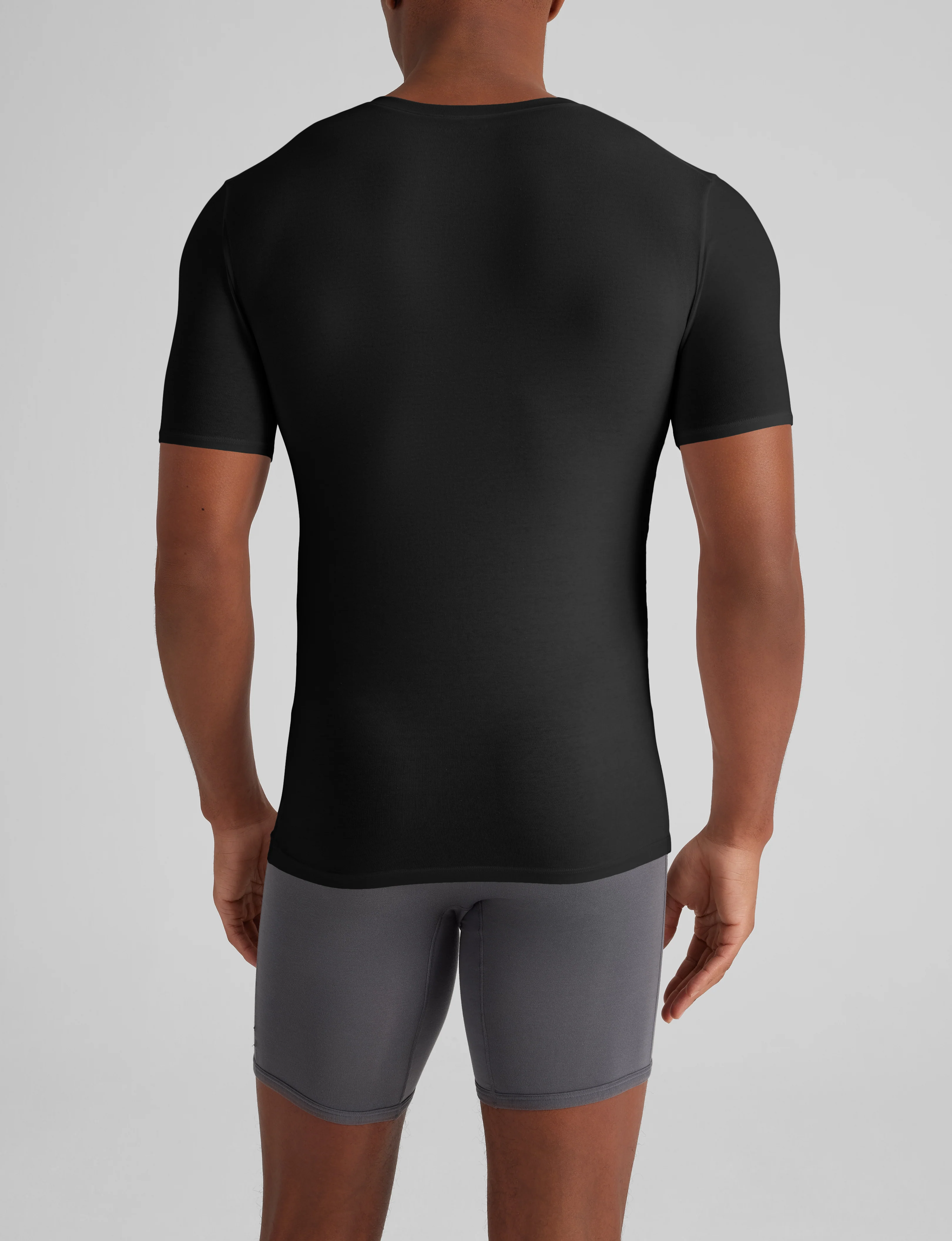 Cool Cotton Deep V-Neck Stay-Tucked Undershirt - Image 3