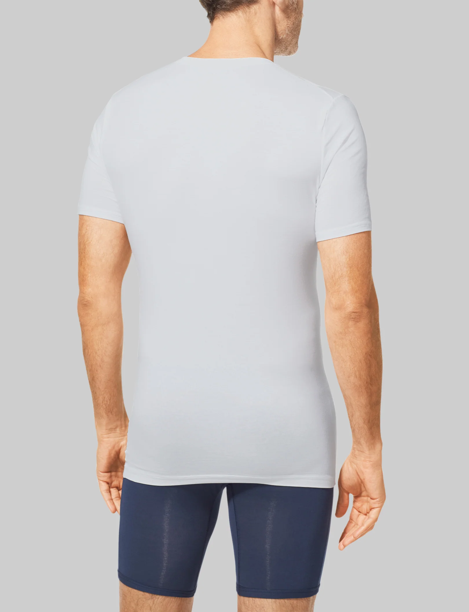 Cool Cotton Deep V-Neck Stay-Tucked Undershirt - Image 2