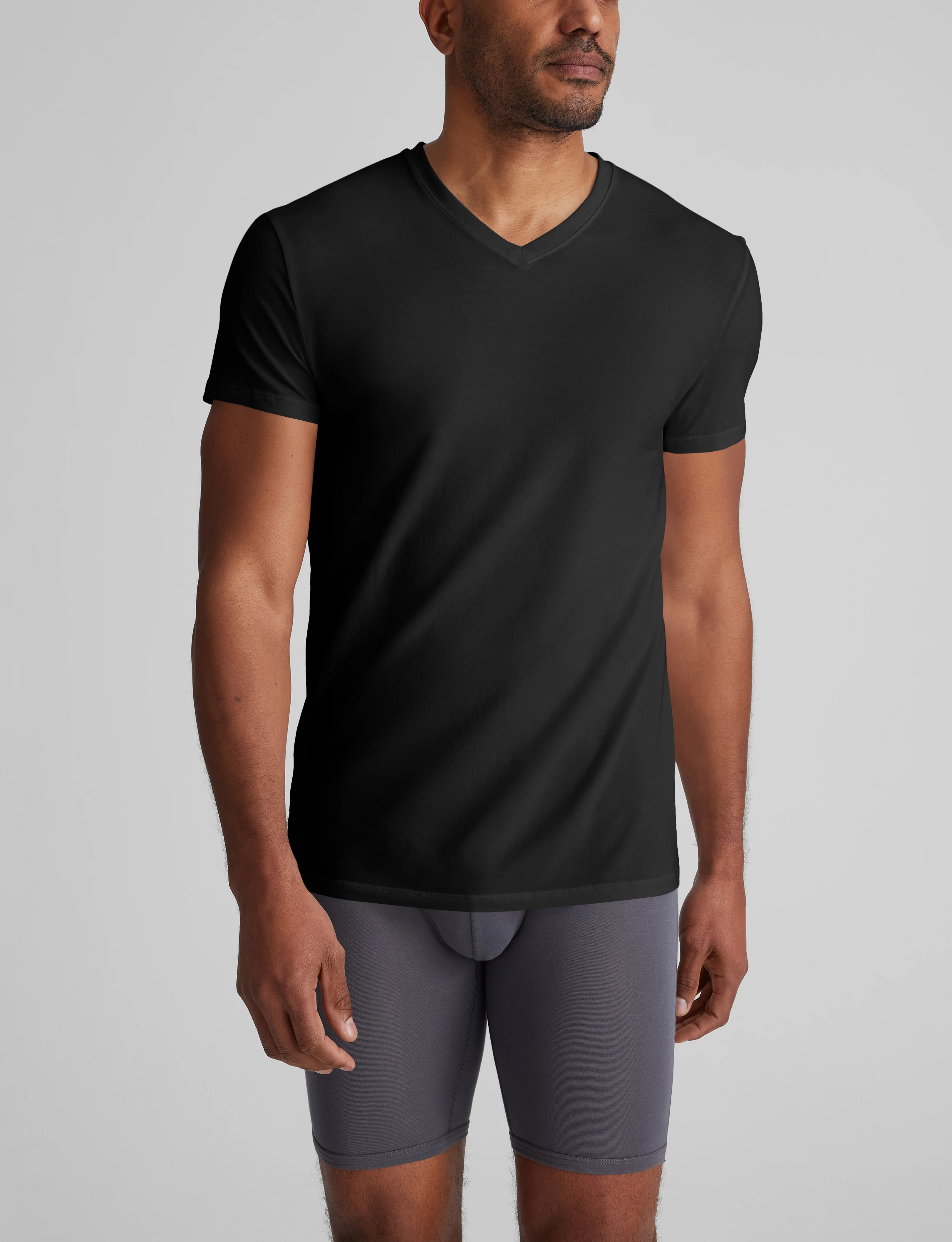 Cool Cotton High V-Neck Modern Fit Undershirt (6-Pack) - Image 3
