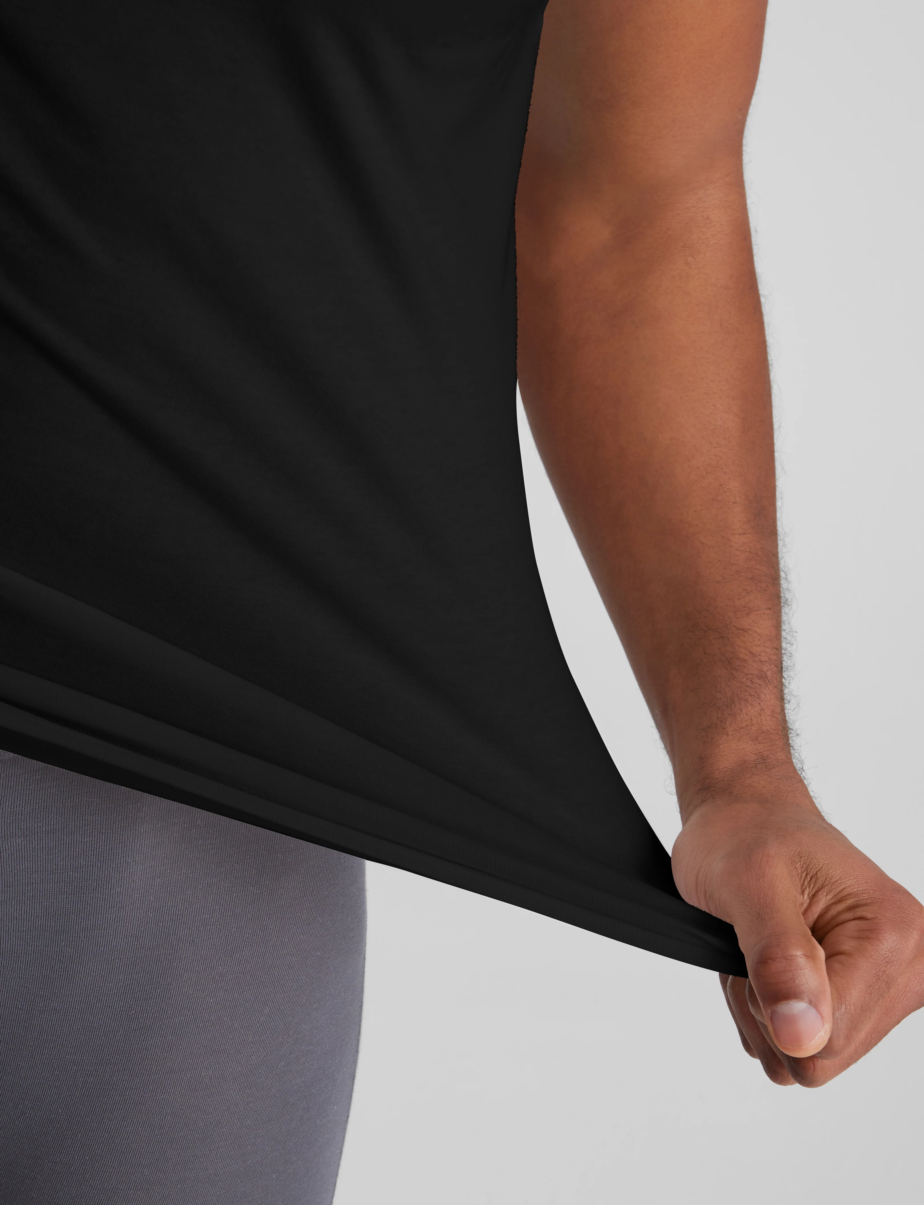 Cool Cotton High V-Neck Stay-Tucked Undershirt (3-Pack) - Image 5