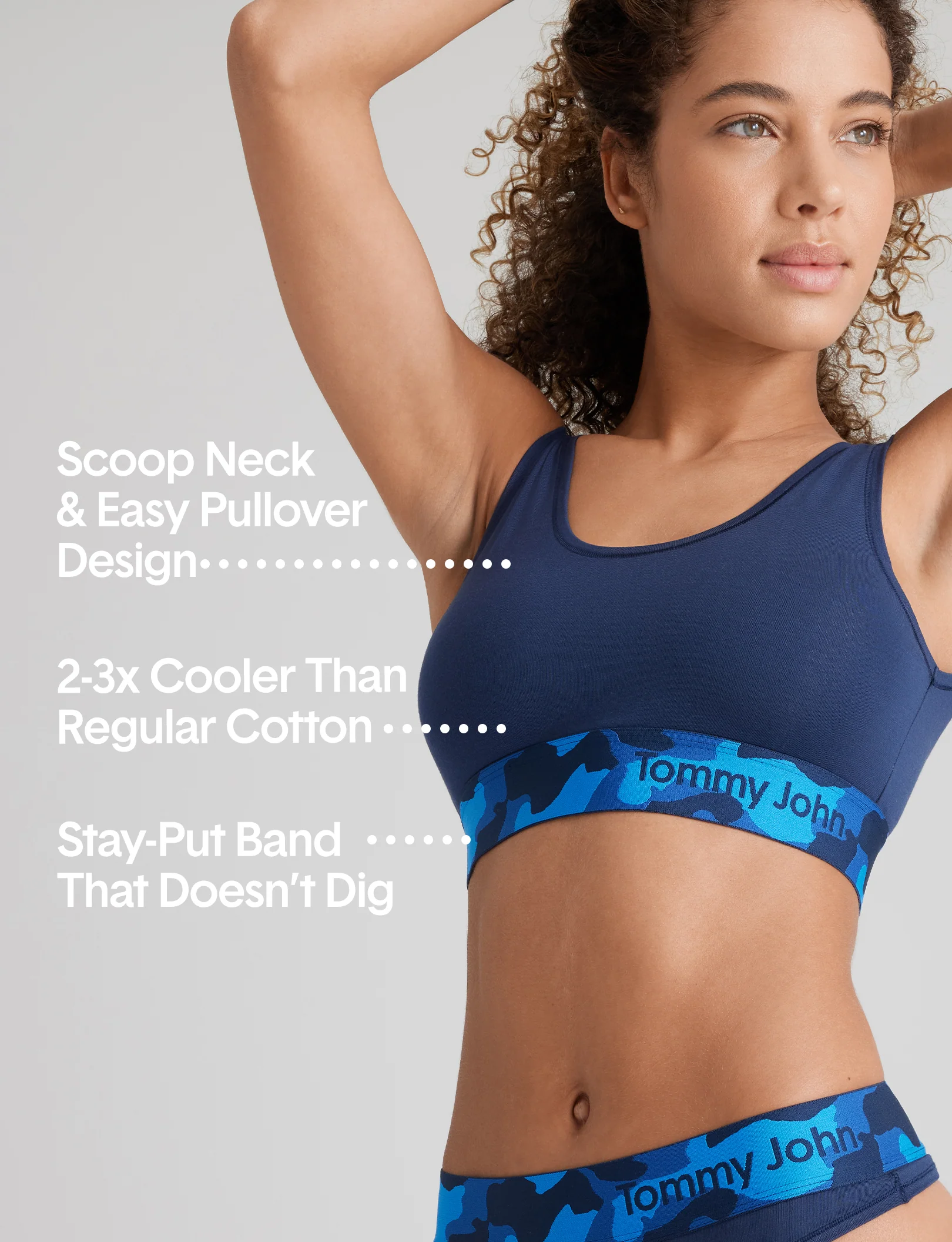 Cool Cotton Scoop Bralette - Image 43