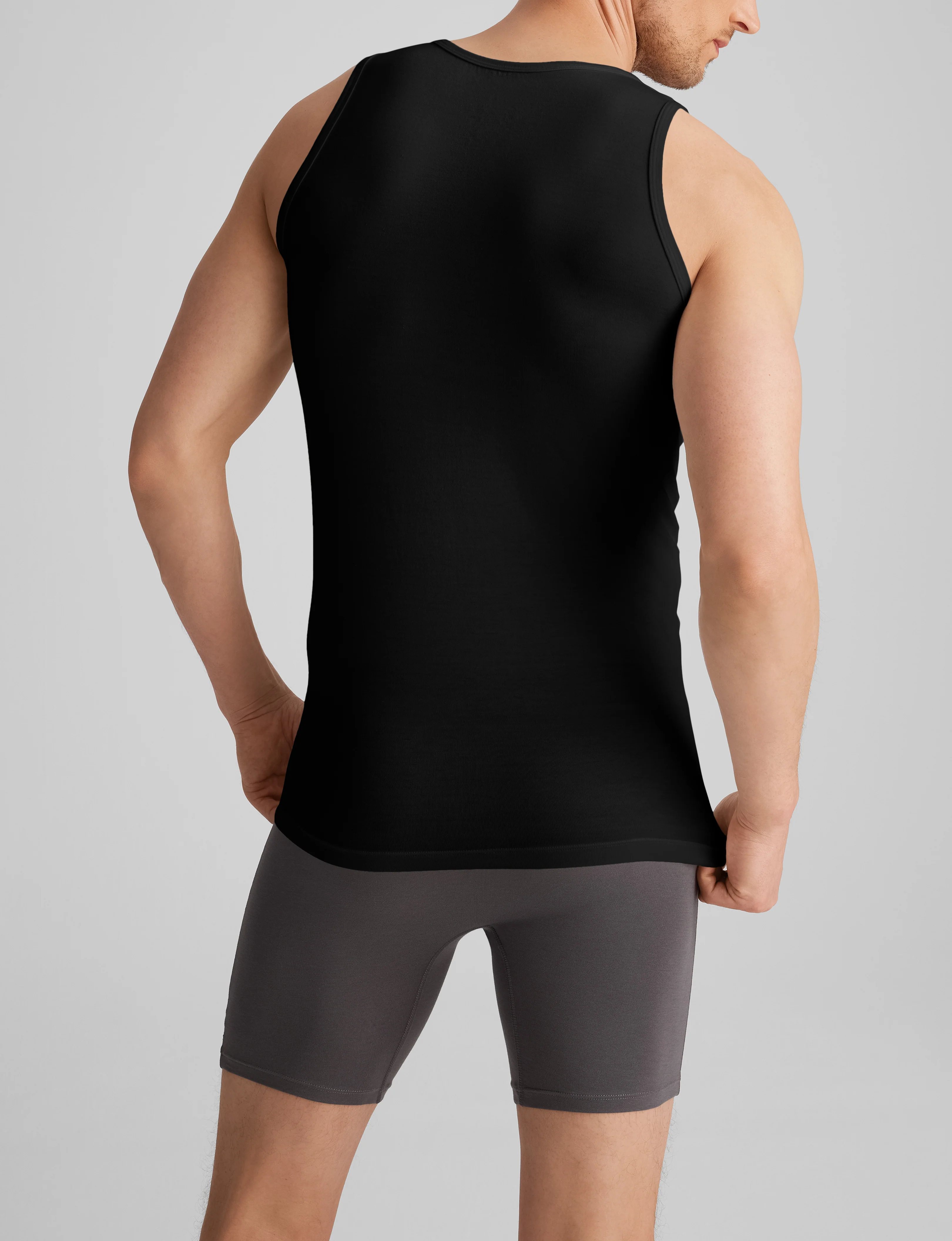 Cool Cotton Tank Stay-Tucked Undershirt - Image 3