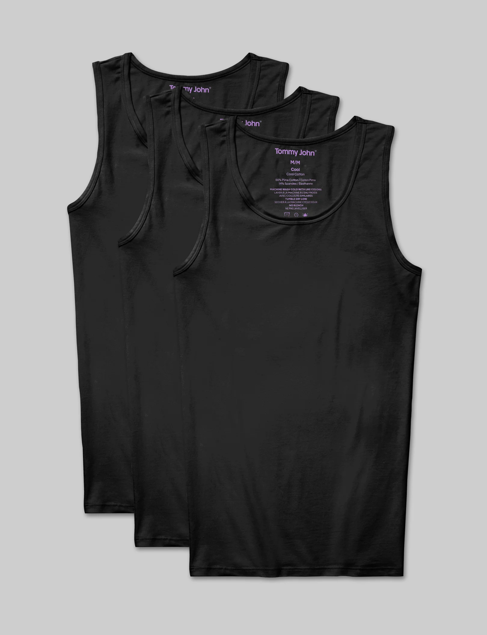 Cool Cotton Tank Stay-Tucked Undershirt (3-Pack) - Image 2