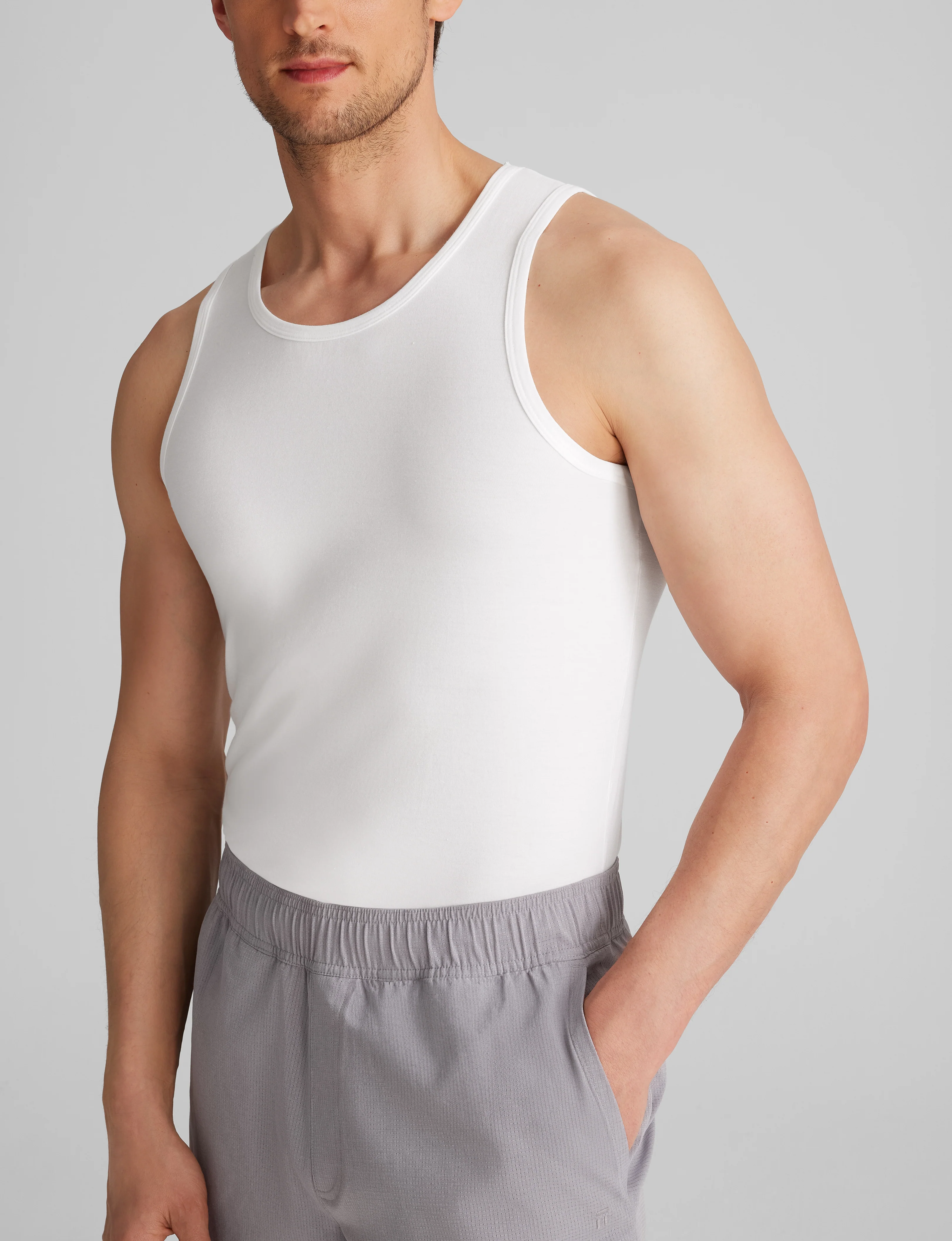 Cool Cotton Tank Stay-Tucked Undershirt (6-Pack) - Image 10