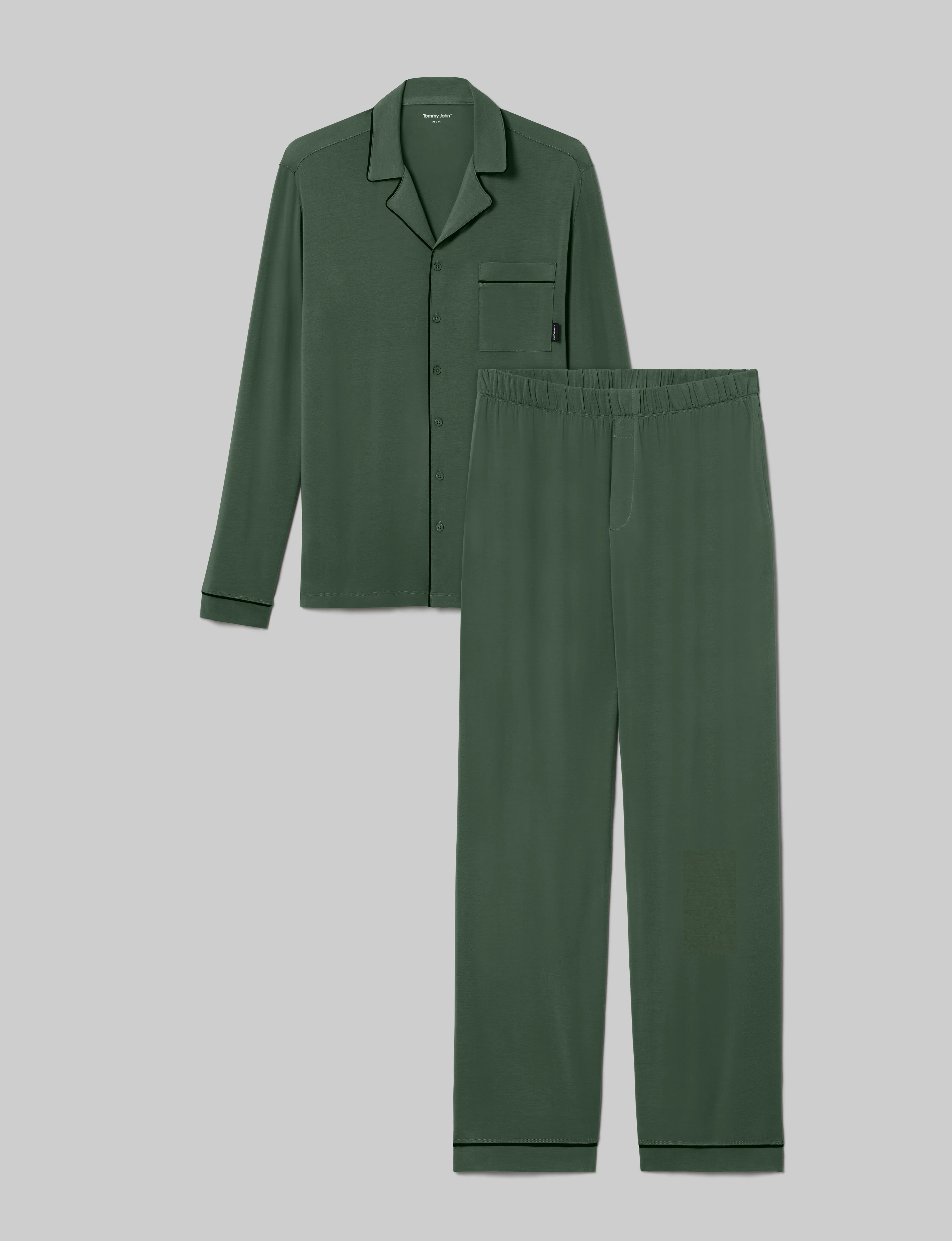 Downtime Long Sleeve Pajama Top & Pant Set - Image 10