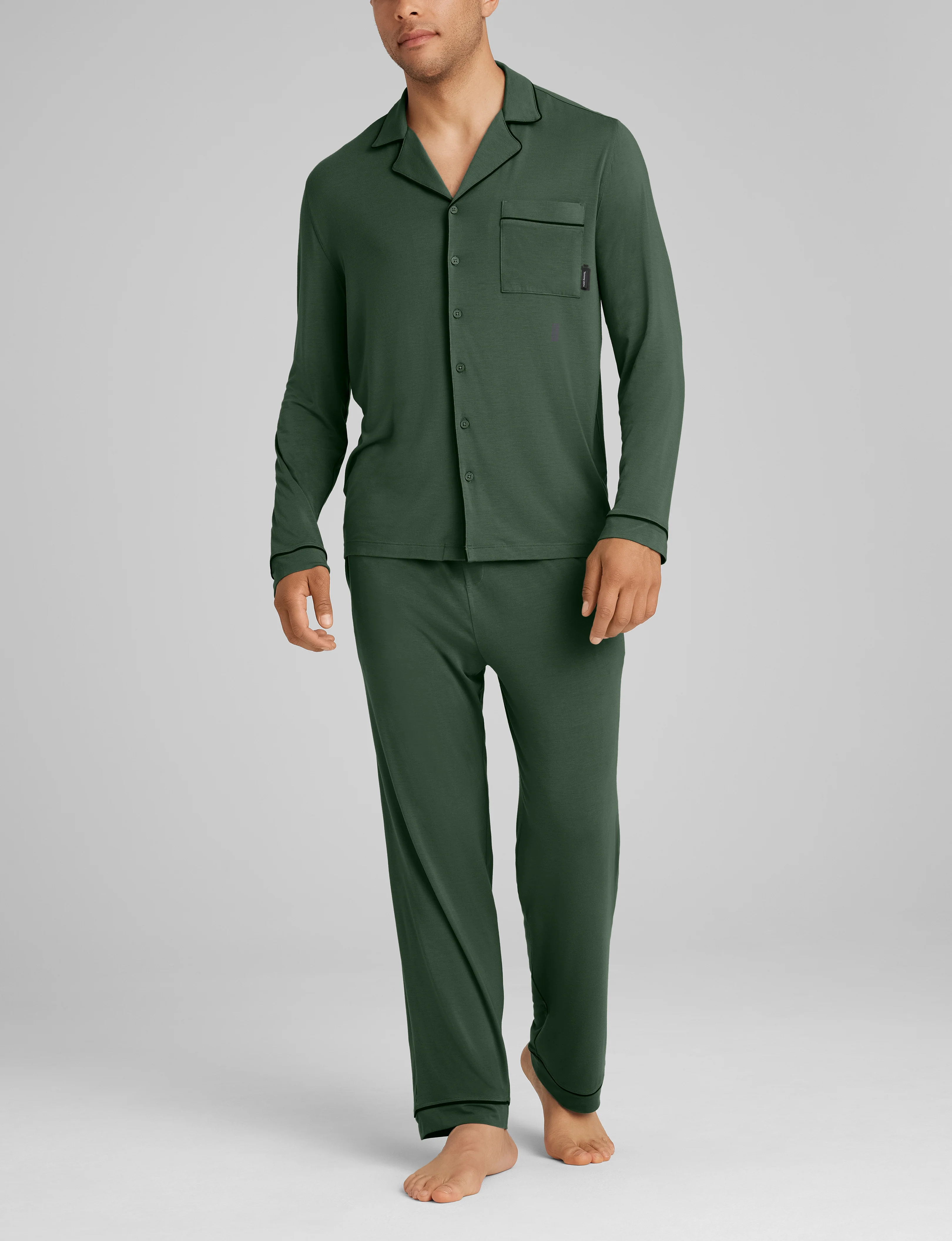 Downtime Long Sleeve Pajama Top & Pant Set - Image 11