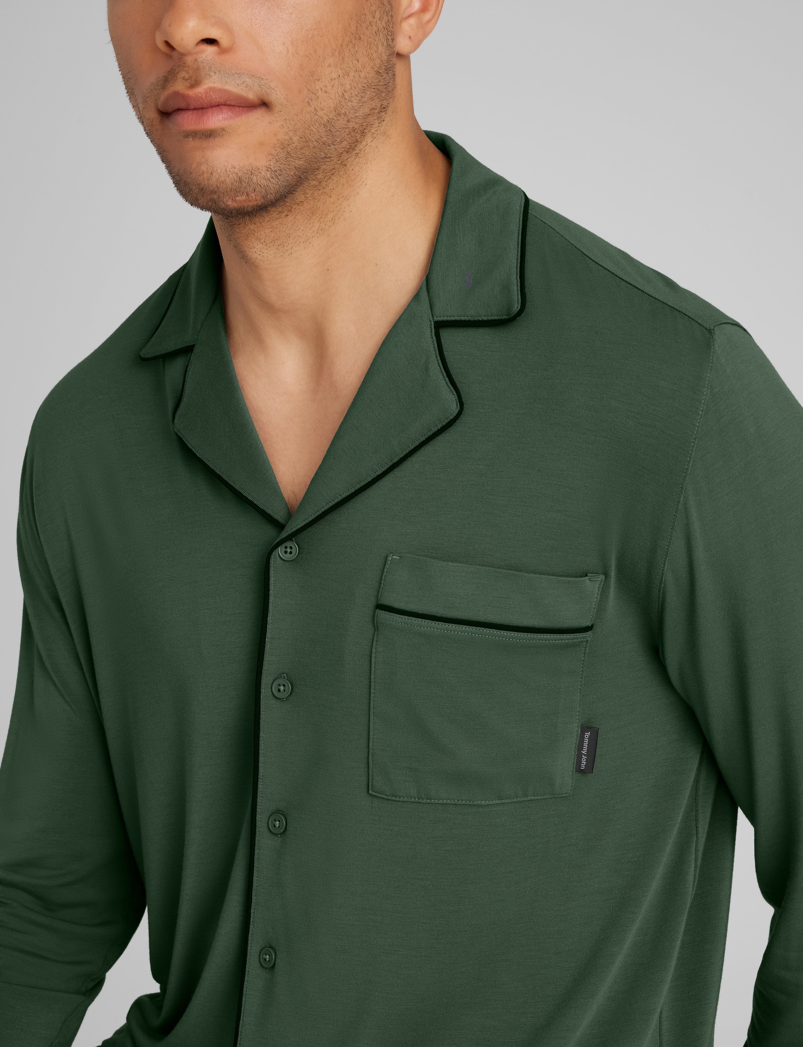 Downtime Long Sleeve Pajama Top & Pant Set - Image 13