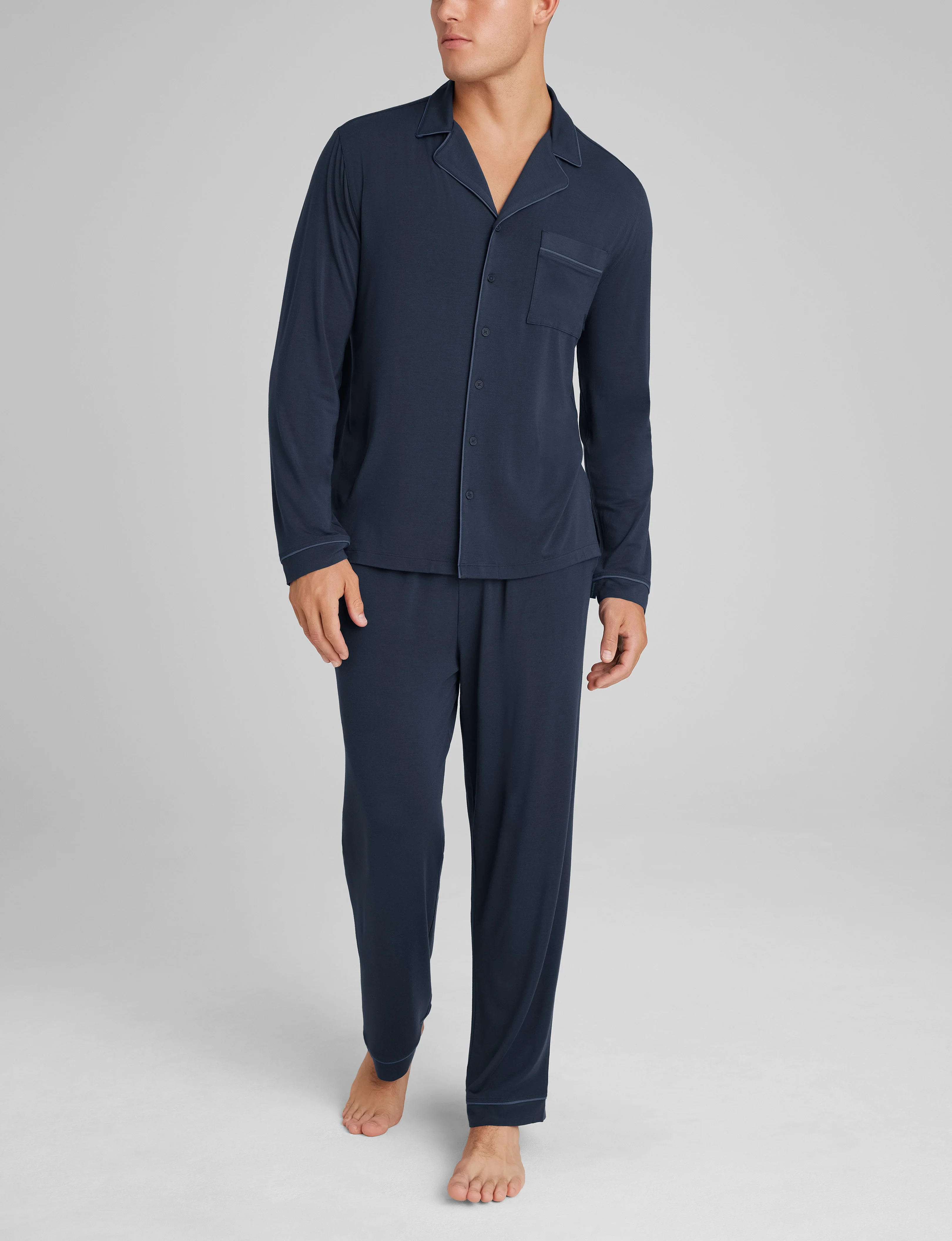 Downtime Long Sleeve Pajama Top & Pant Set - Image 14