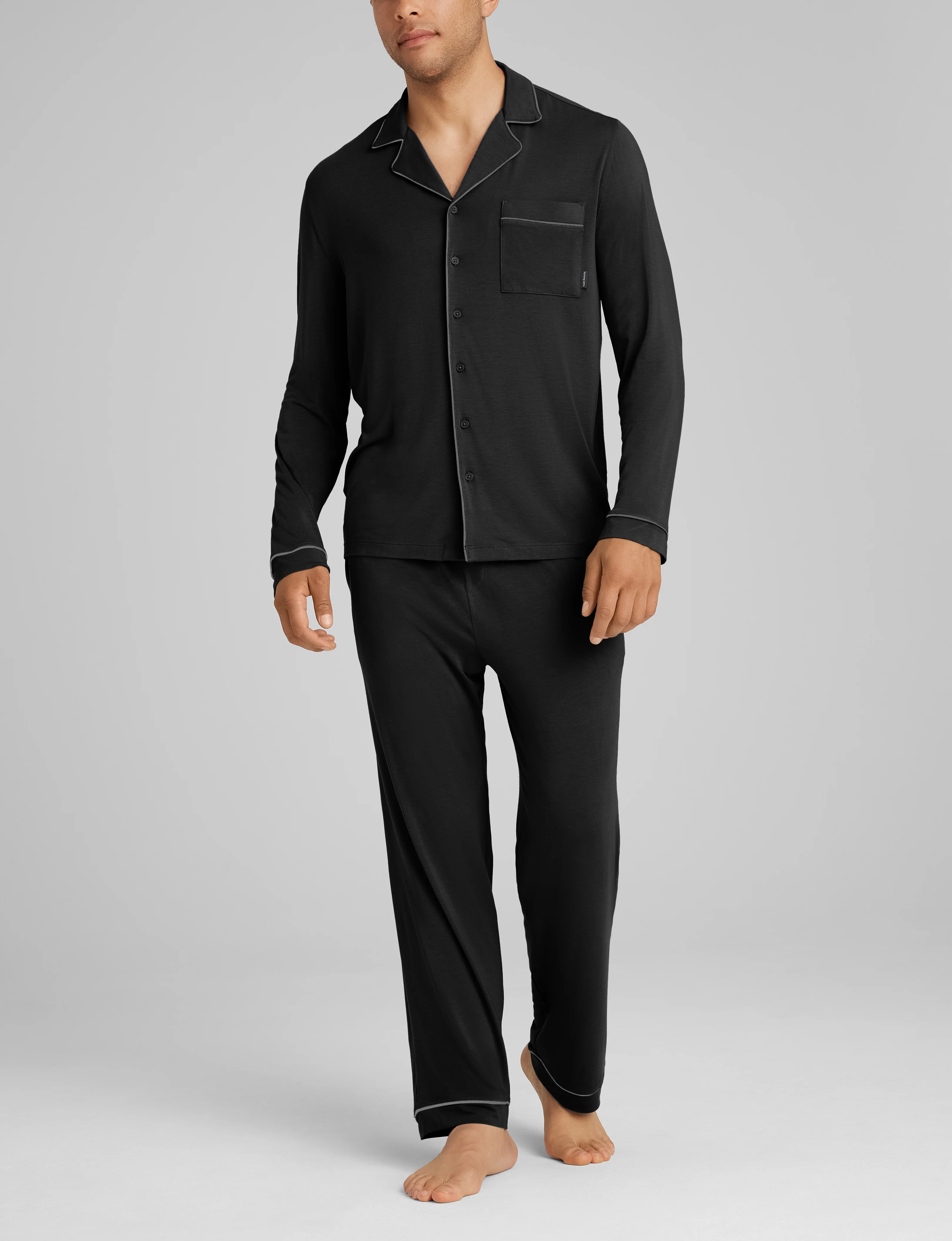 Downtime Long Sleeve Pajama Top & Pant Set - Image 3