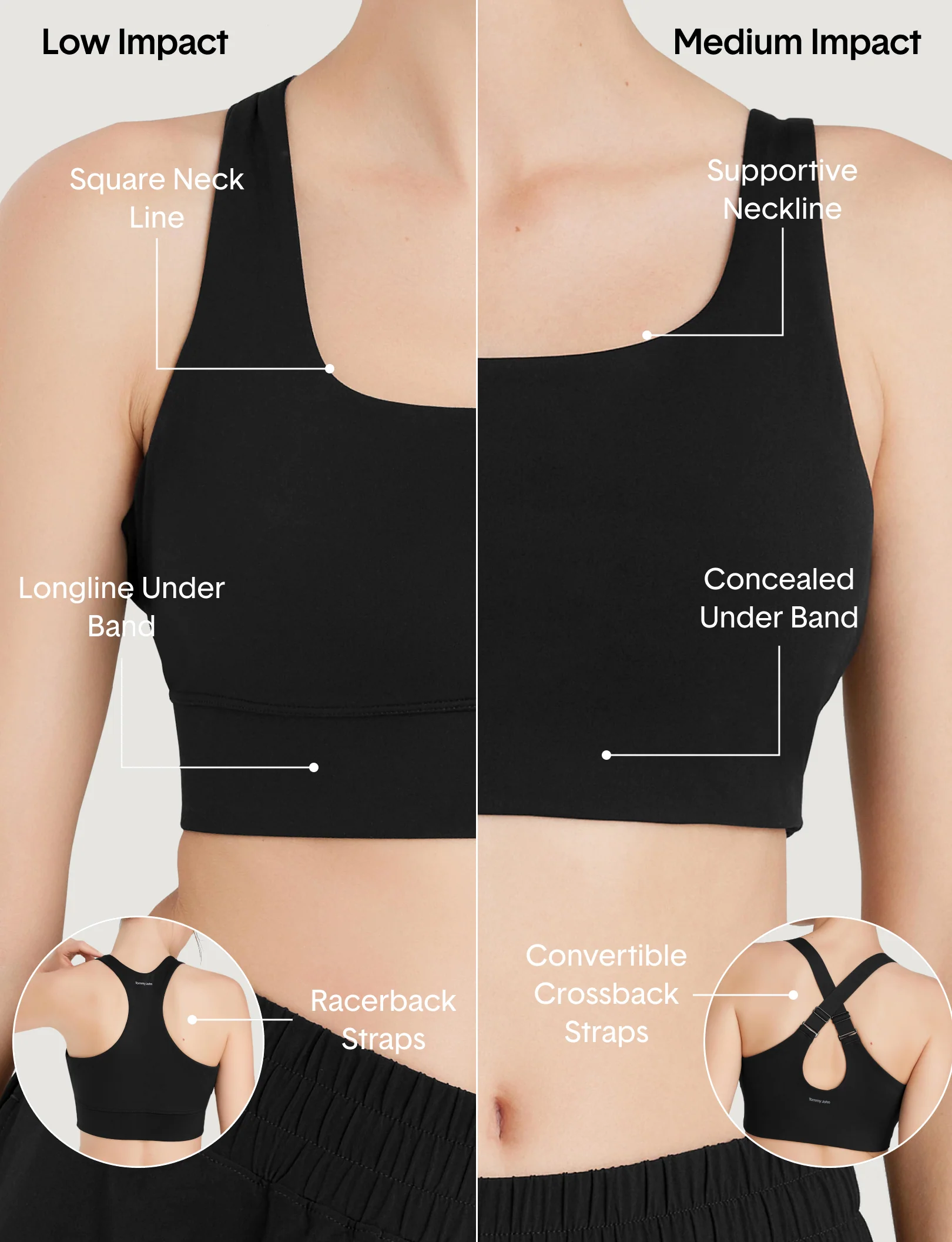 Low Impact Racerback Sports Bra (3-Pack) - Image 8