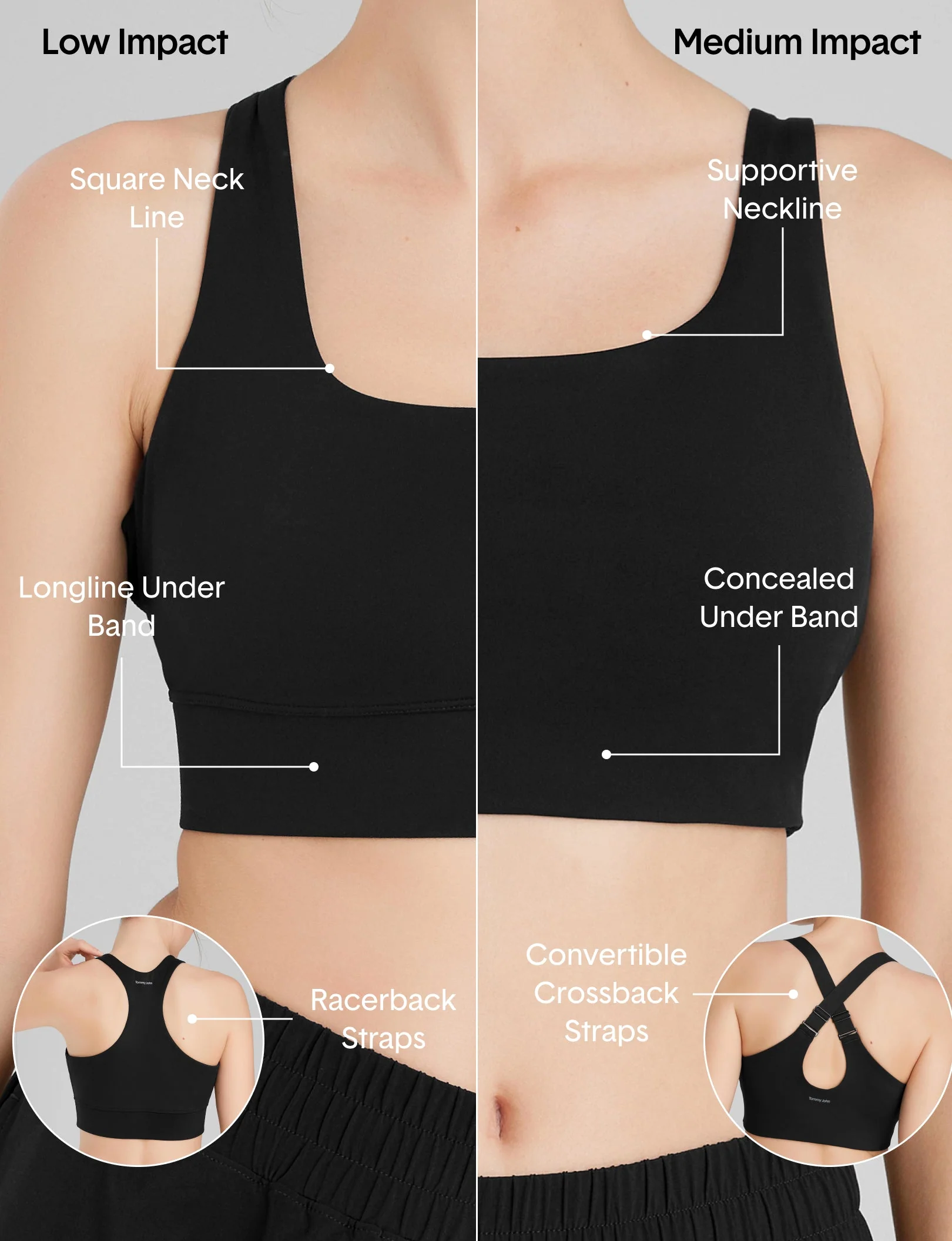 Medium Impact Adjustable Sports Bra - Image 4