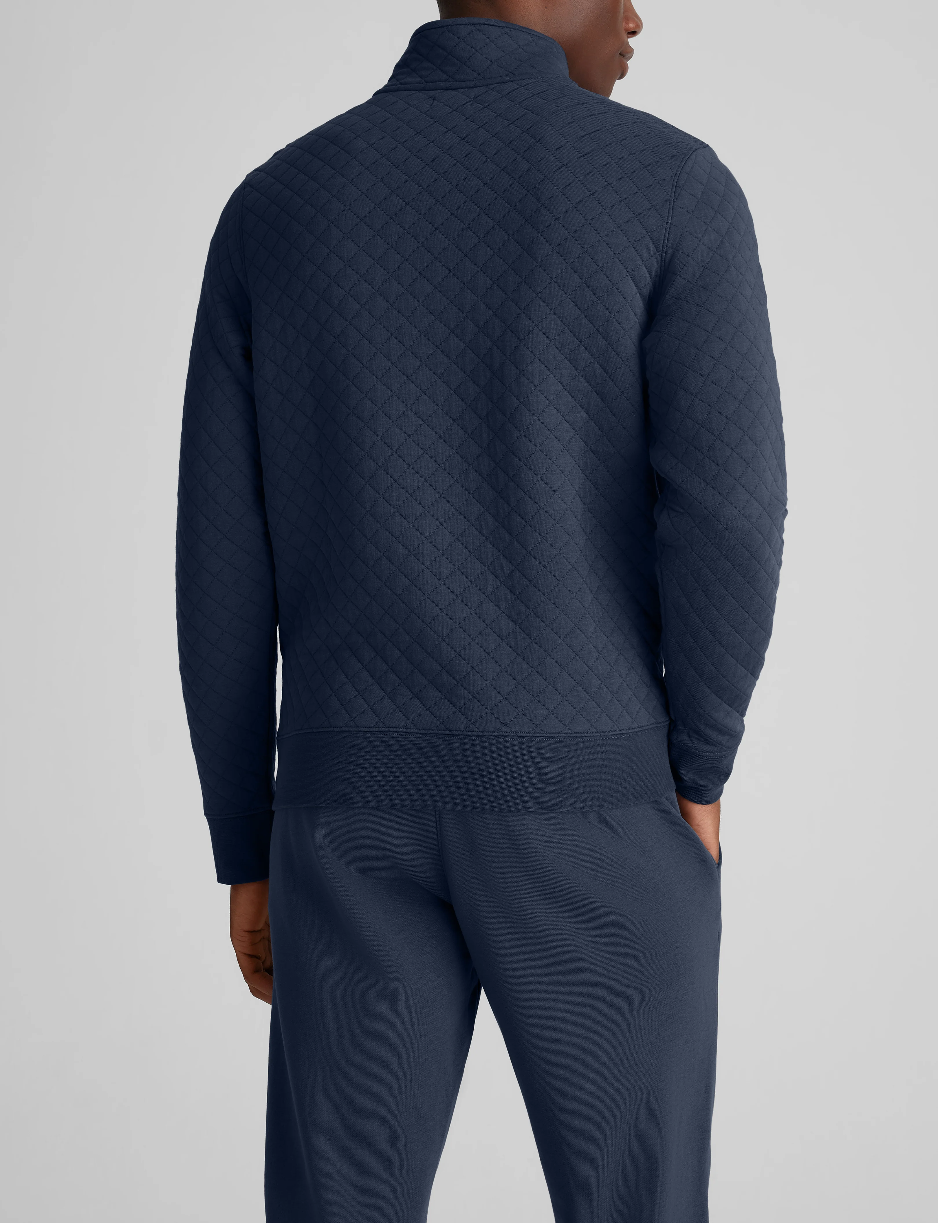 Quilted Quarter Zip & French Terry Jogger Set - Image 11