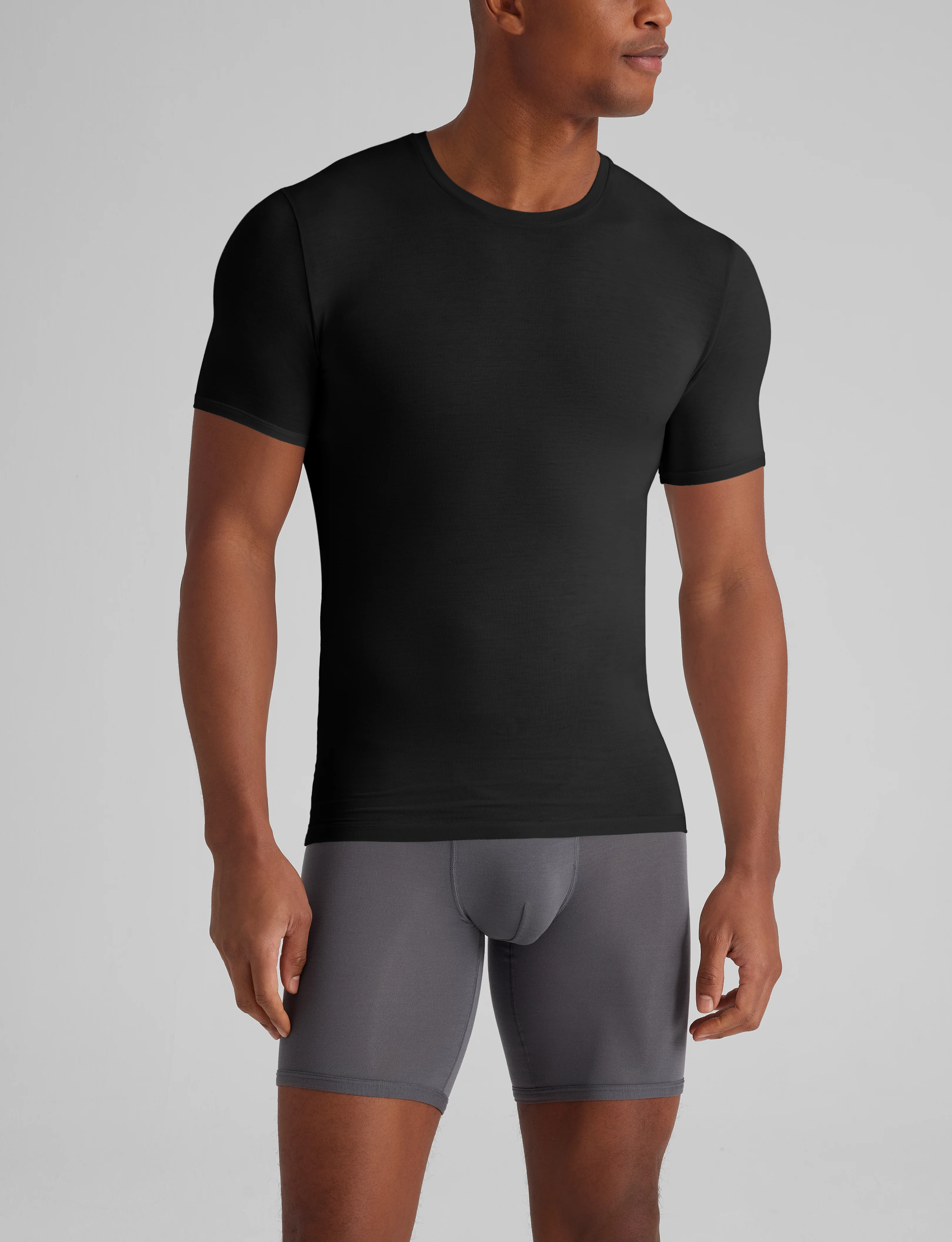 Second Skin Crew Neck Stay-Tucked Undershirt (3-Pack) - Image 3