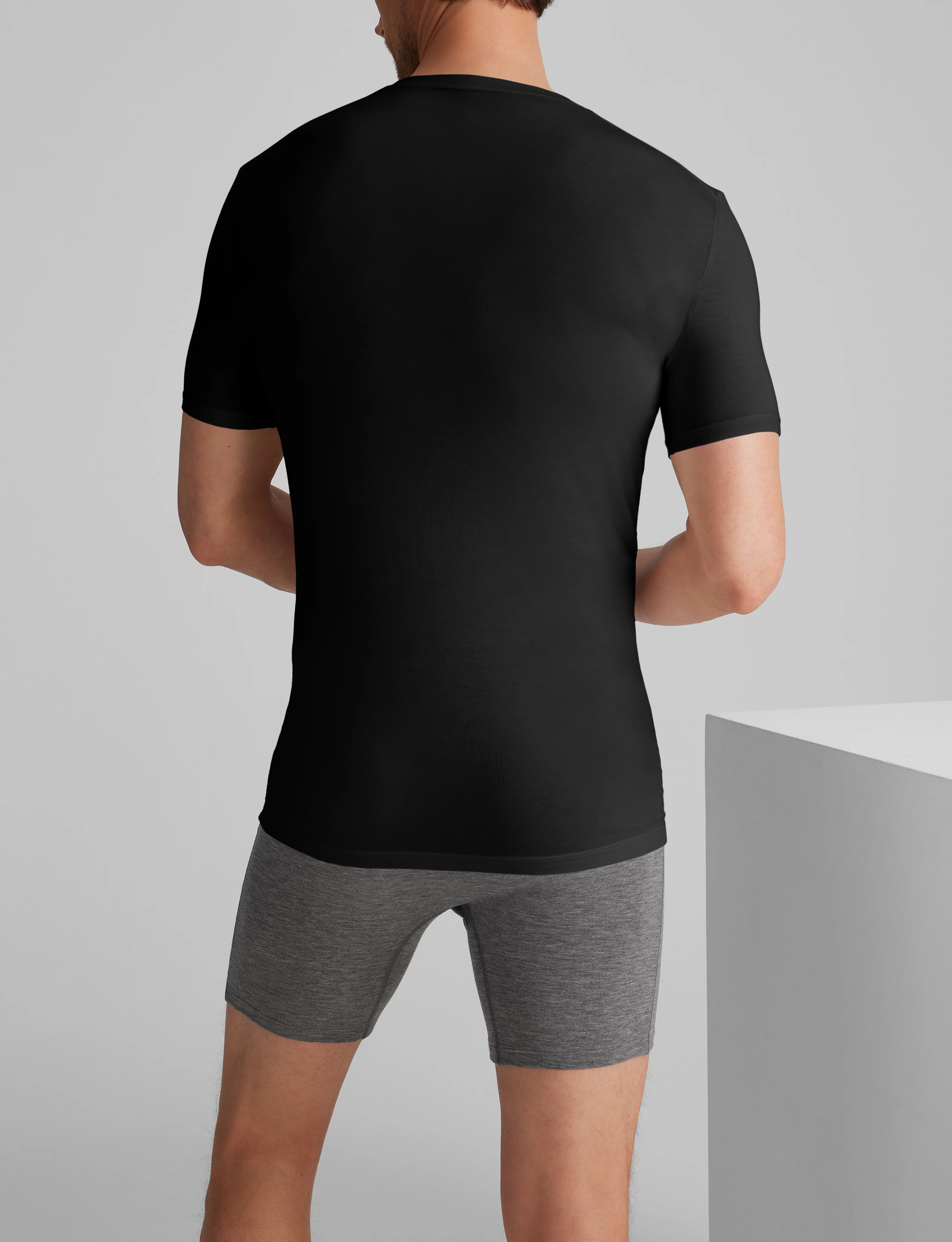 Second Skin Deep V-Neck Stay-Tucked Undershirt (3-Pack) - Image 4