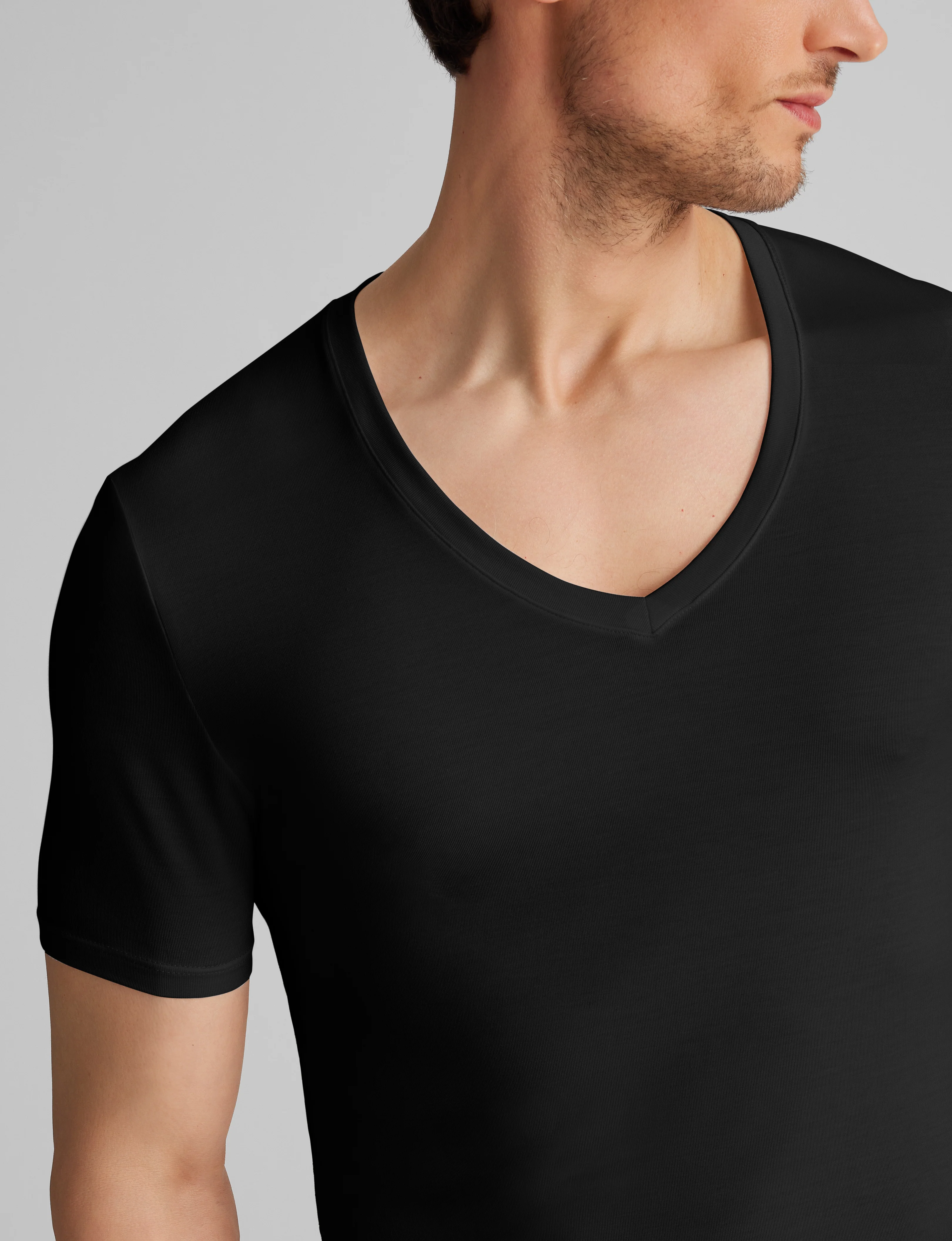 Second Skin Deep V-Neck Stay-Tucked Undershirt (3-Pack) - Image 5