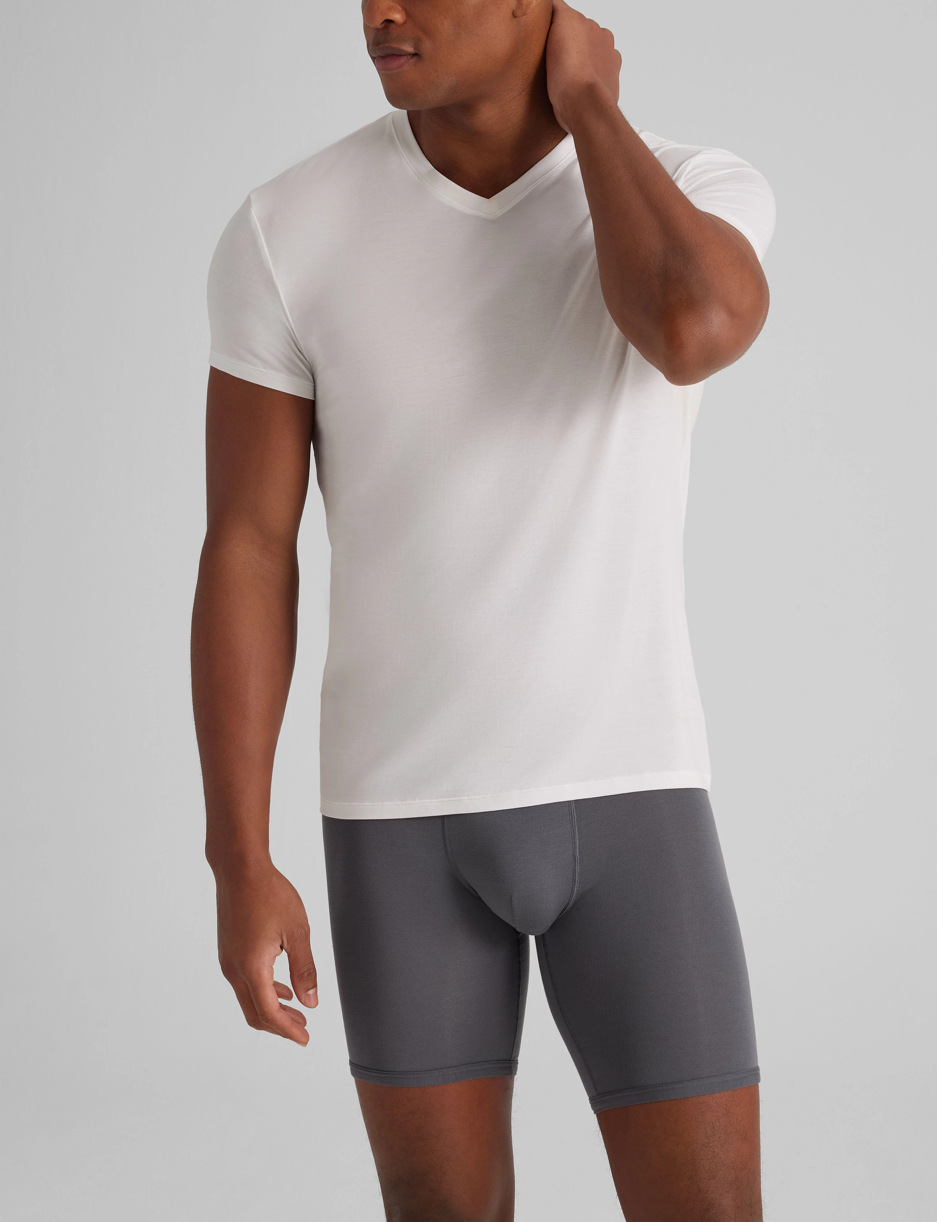 Second Skin High V-Neck Modern Fit Undershirt (6-Pack) - Image 6