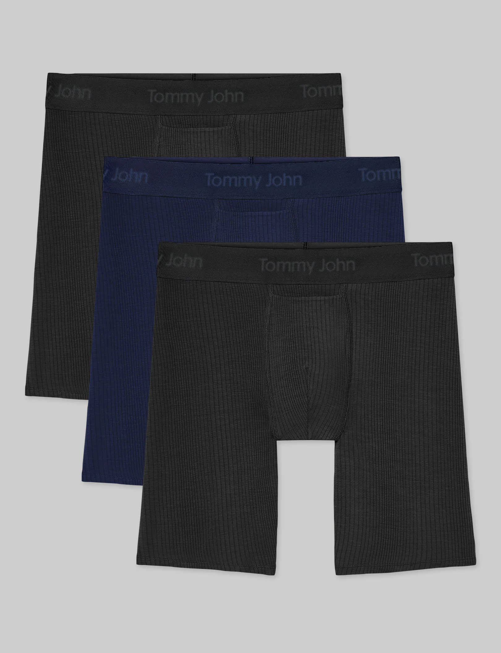 Second Skin Luxe Rib Boxer Brief 8" (3-Pack) - Image 2