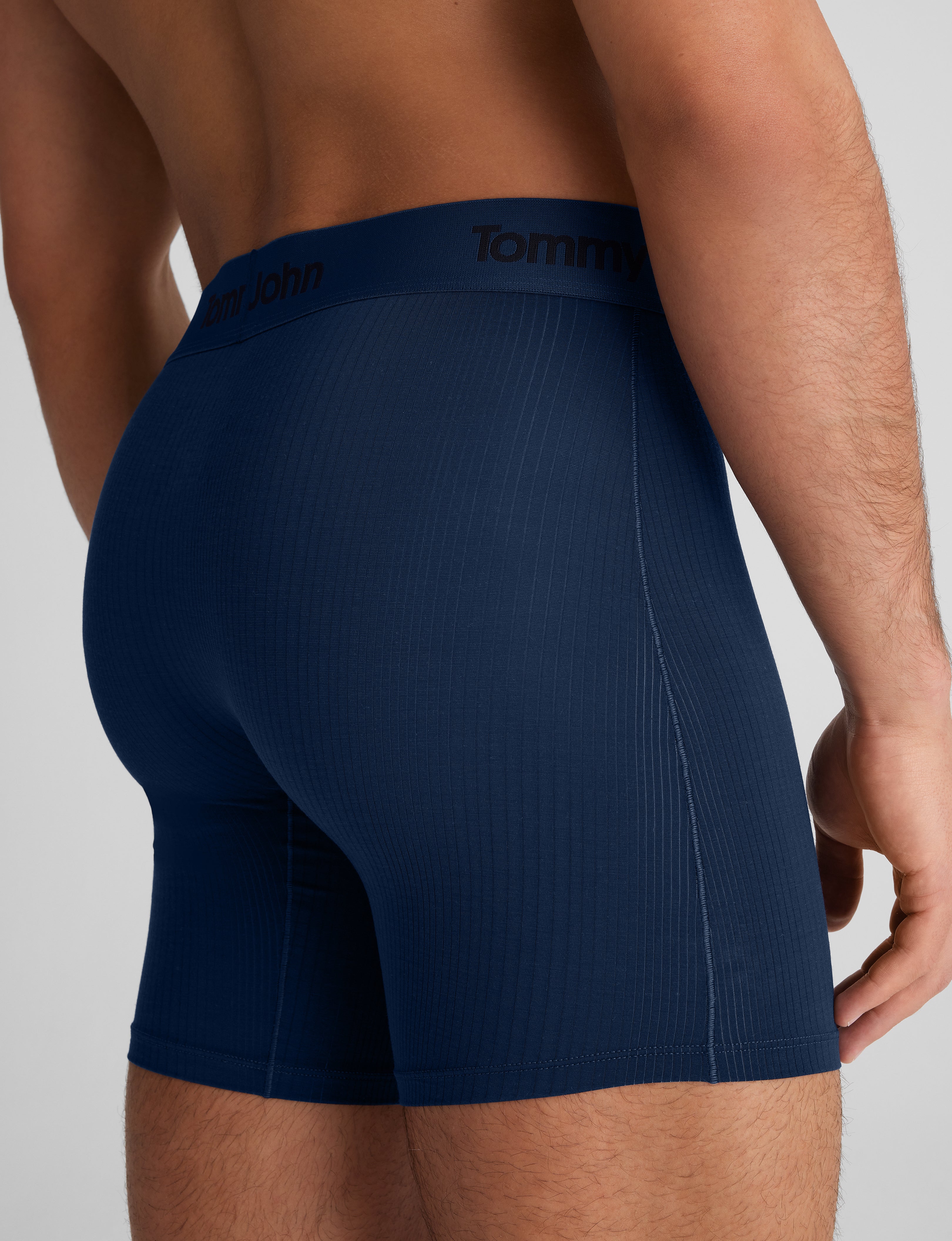 Second Skin Luxe Rib Mid-Length Boxer Brief 6" - Image 8