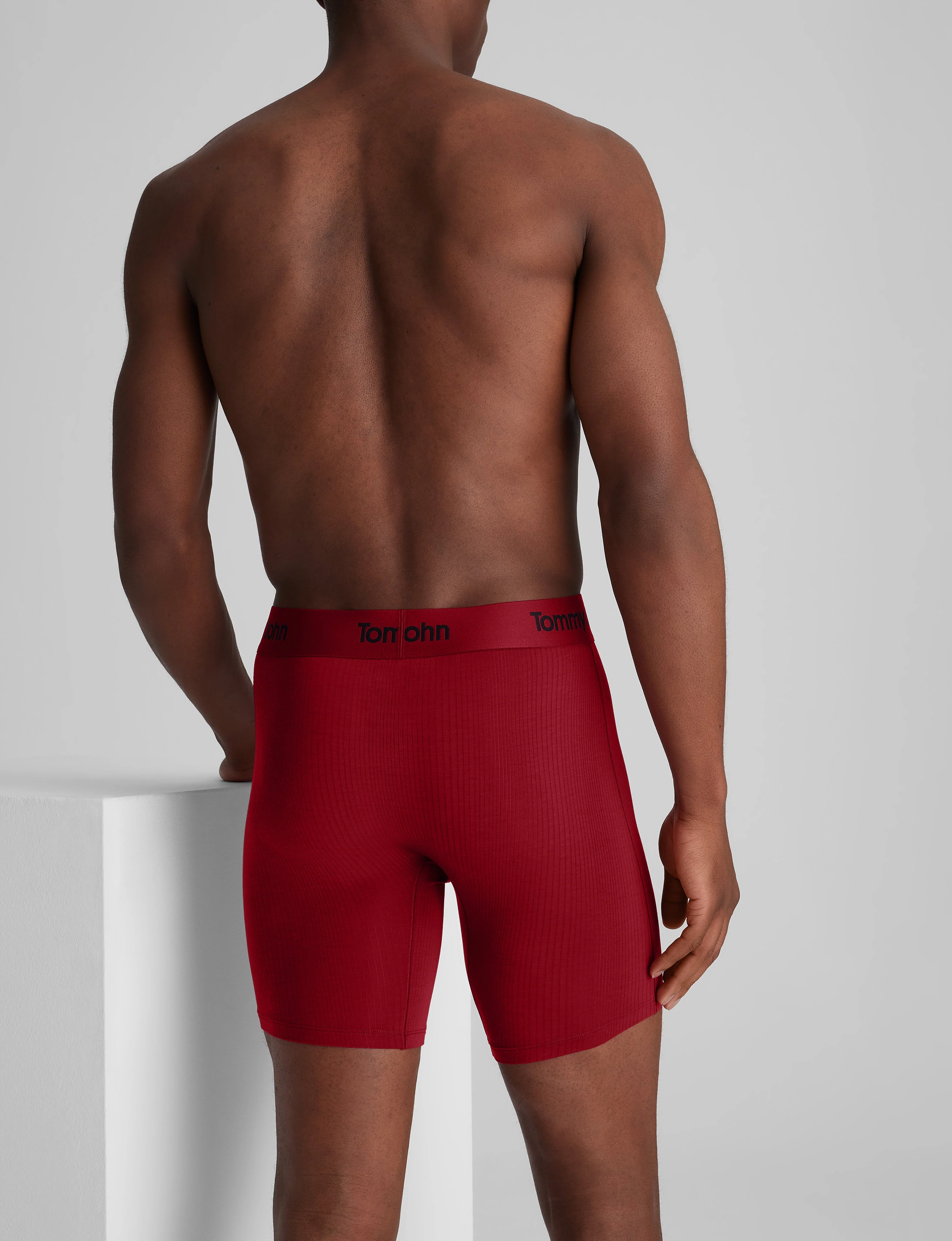 Second Skin Luxe Rib Mid-Length Boxer Brief 6" - Image 11
