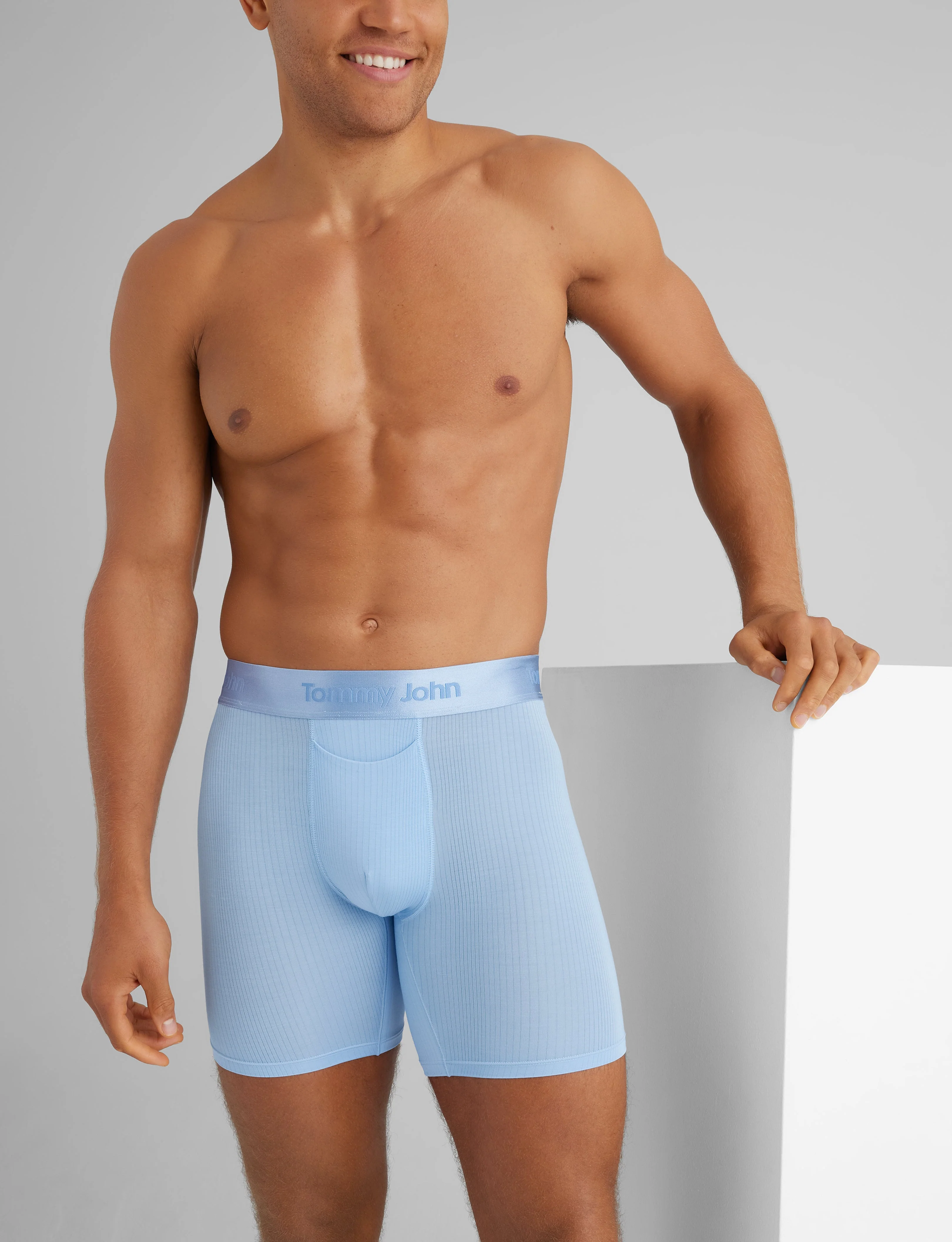 Second Skin Luxe Rib Mid-Length Boxer Brief 6" - Image 14