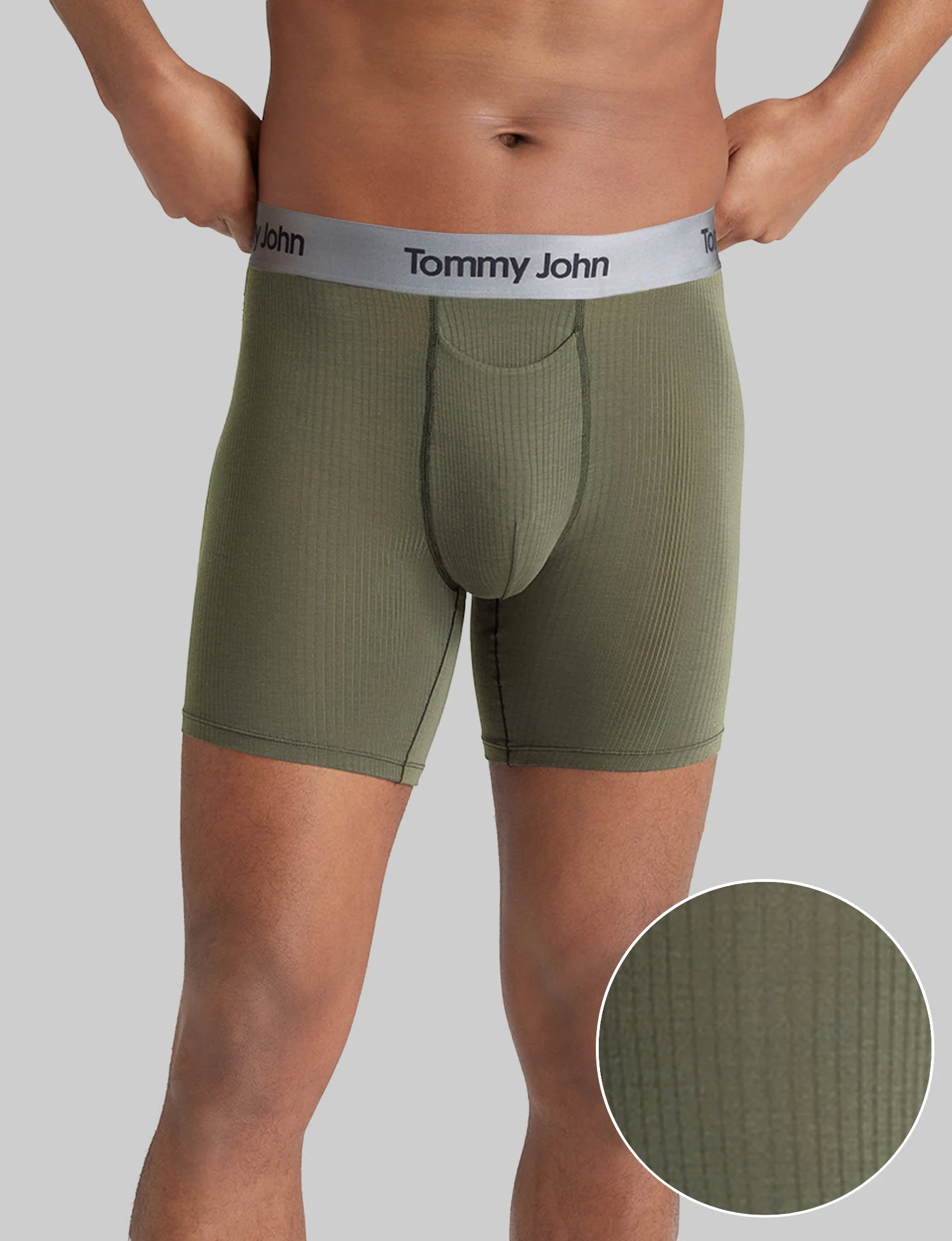 Second Skin Luxe Rib Mid-Length Boxer Brief 6" - Image 17