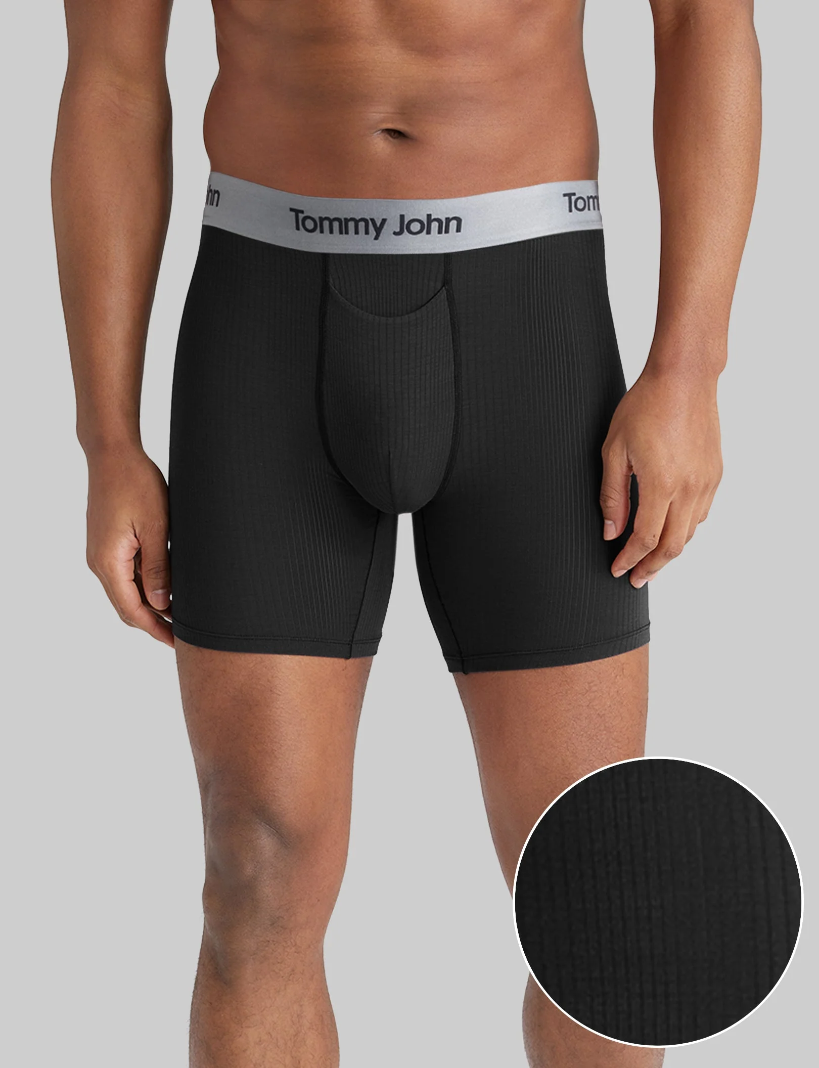 Second Skin Luxe Rib Mid-Length Boxer Brief 6" - Image 18