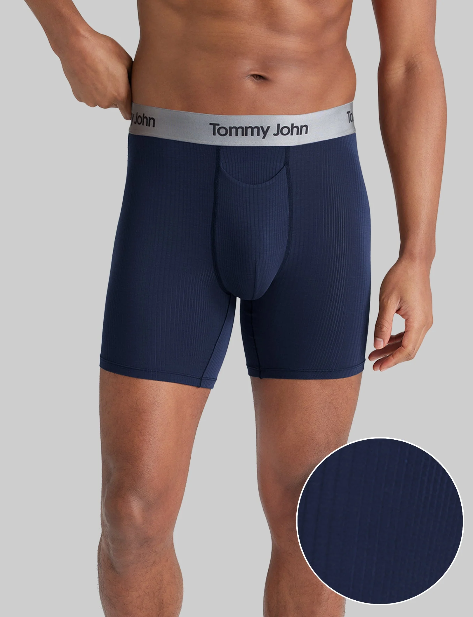 Second Skin Luxe Rib Mid-Length Boxer Brief 6" - Image 24
