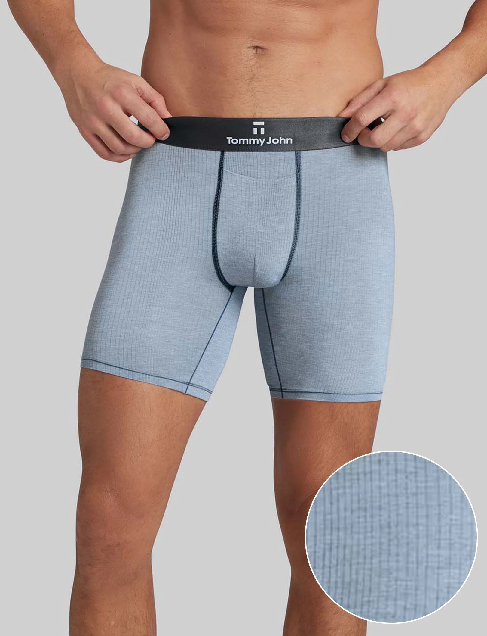 Second Skin Luxe Rib Mid-Length Boxer Brief 6" - Image 34