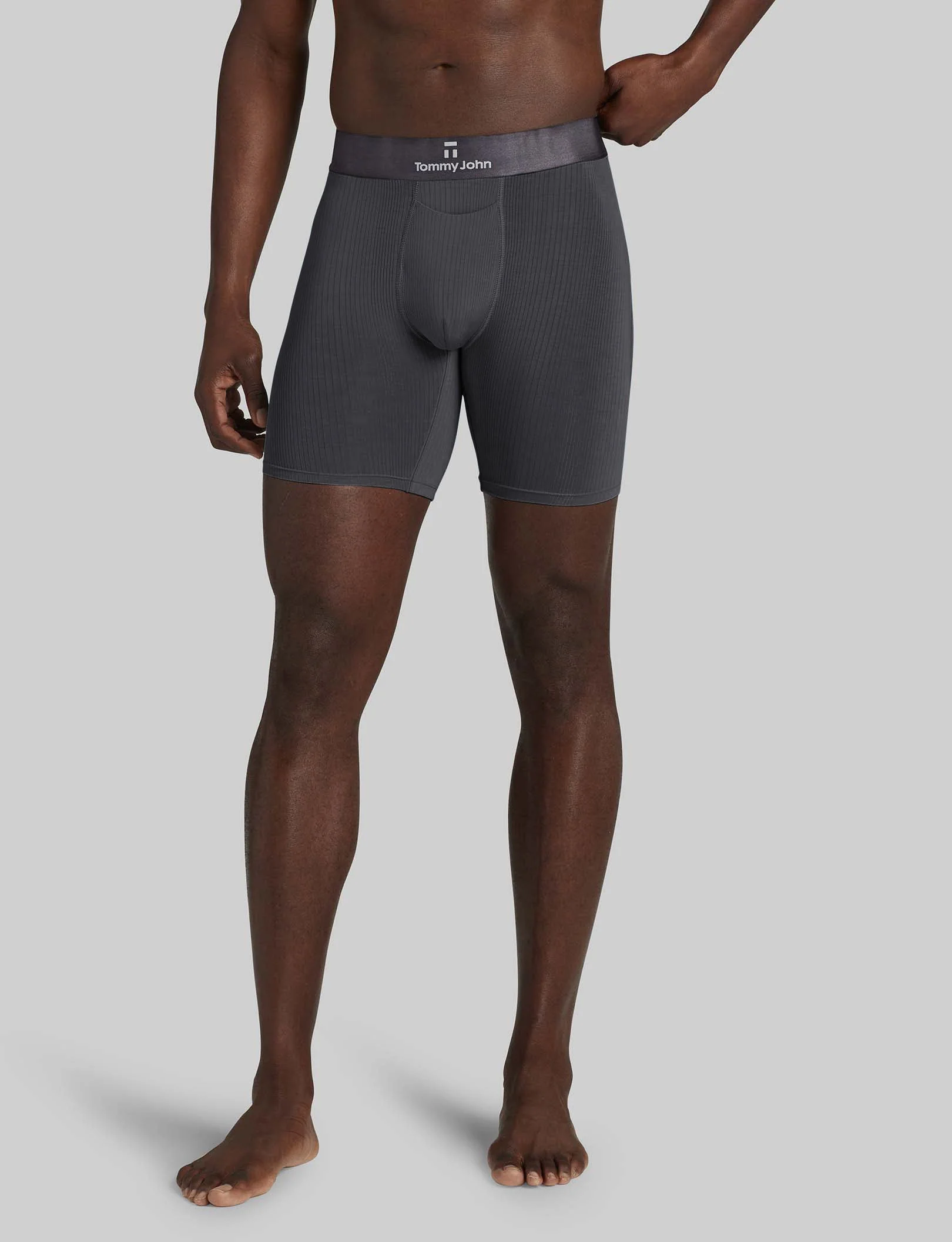 Second Skin Luxe Rib Mid-Length Boxer Brief 6" - Image 39