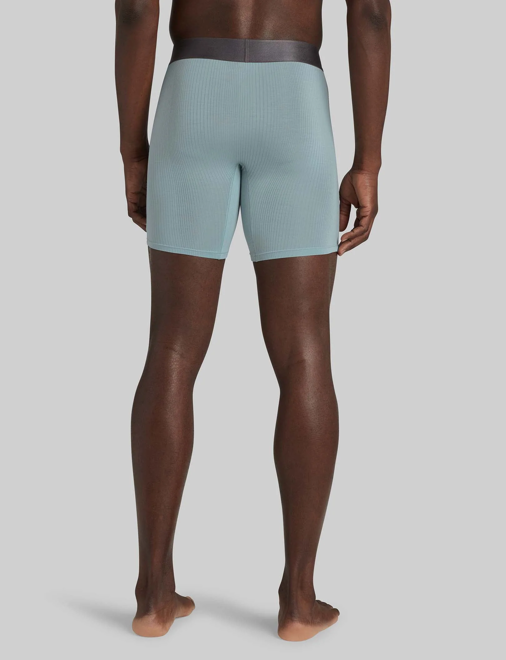 Second Skin Luxe Rib Mid-Length Boxer Brief 6" - Image 45