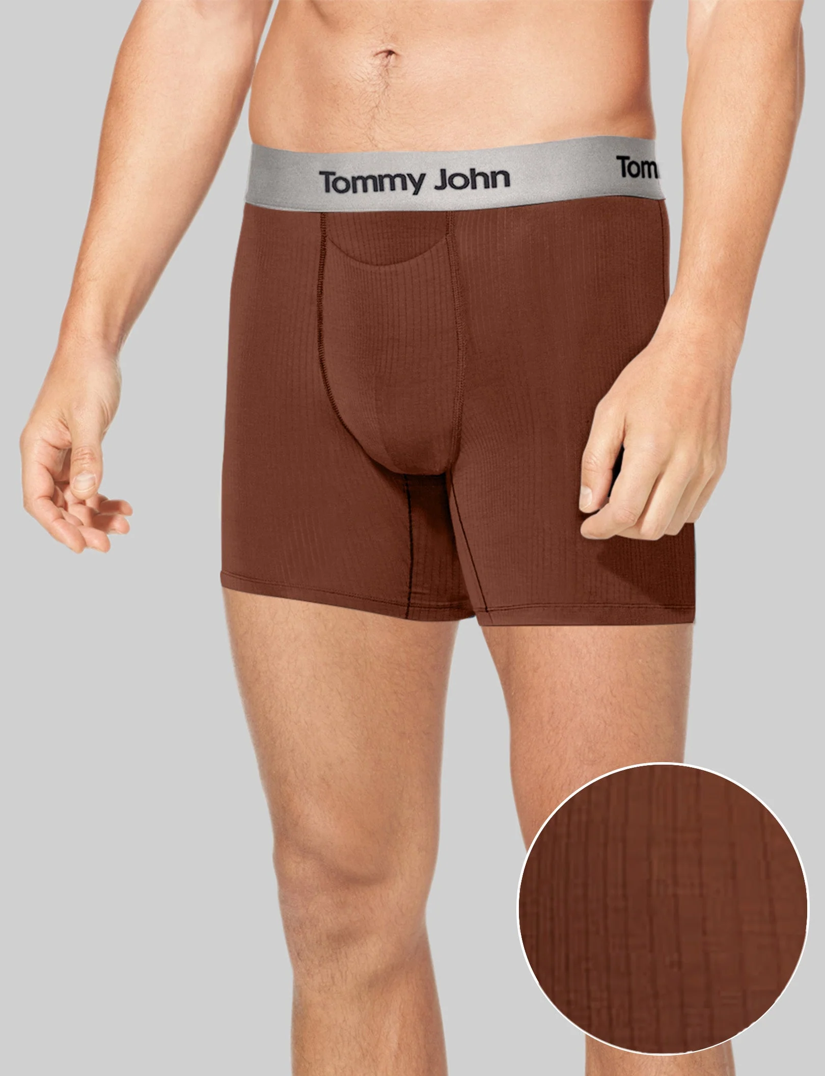 Second Skin Luxe Rib Mid-Length Boxer Brief 6" - Image 47