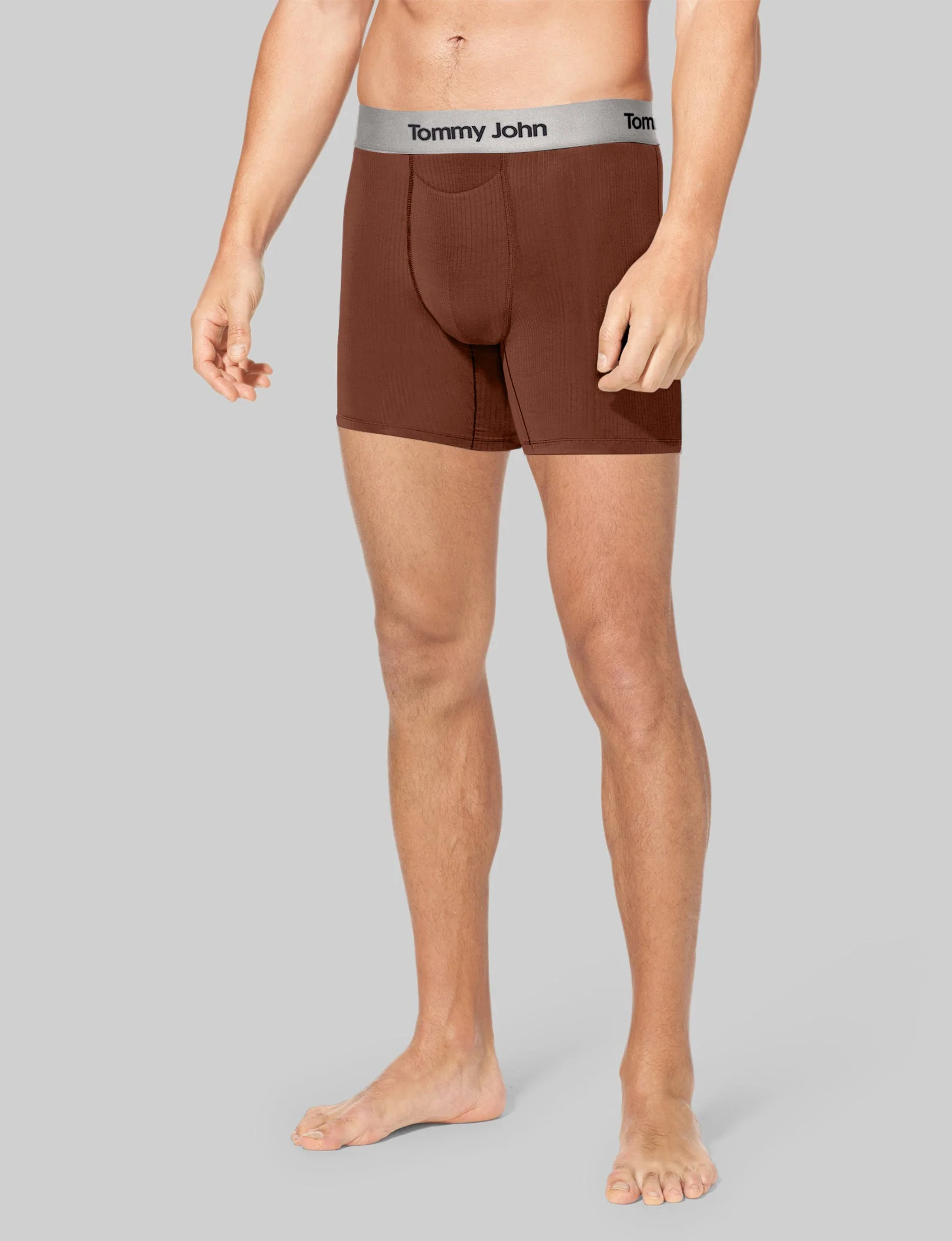 Second Skin Luxe Rib Mid-Length Boxer Brief 6" - Image 48