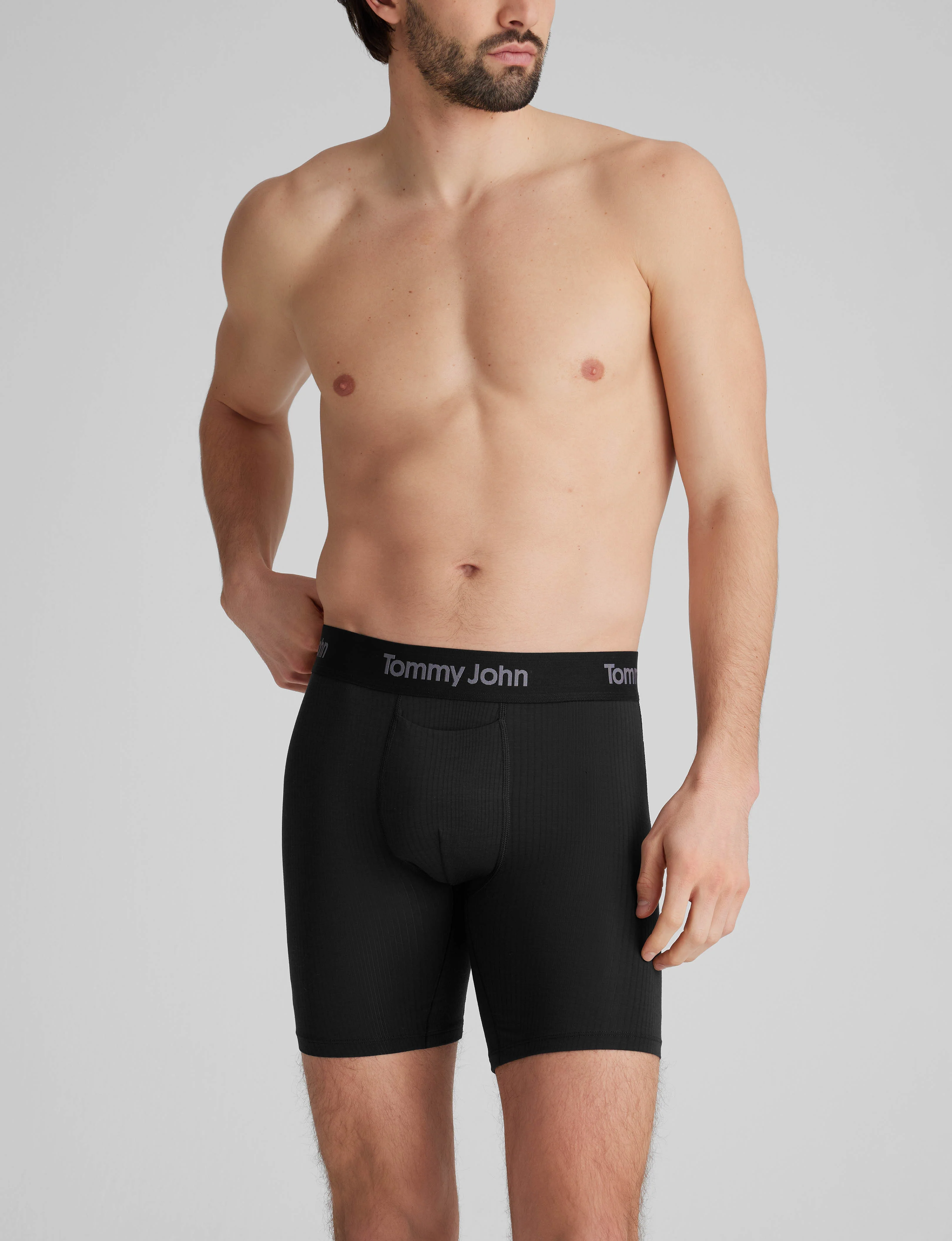 Second Skin Luxe Rib Mid-Length Boxer Brief 6" (6-Pack) - Image 5