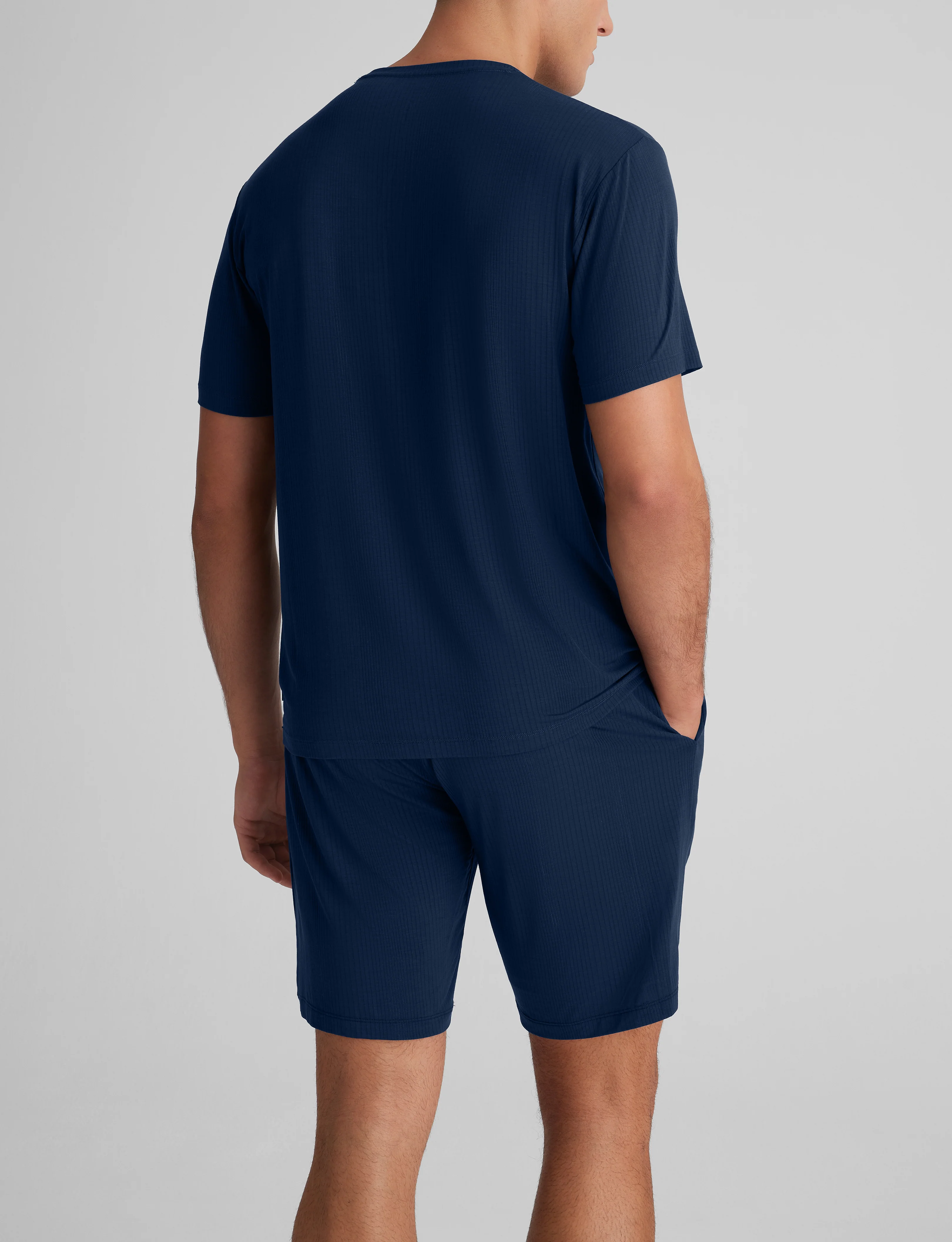 Second Skin Luxe Rib Sleep Tee & Short Set - Image 9
