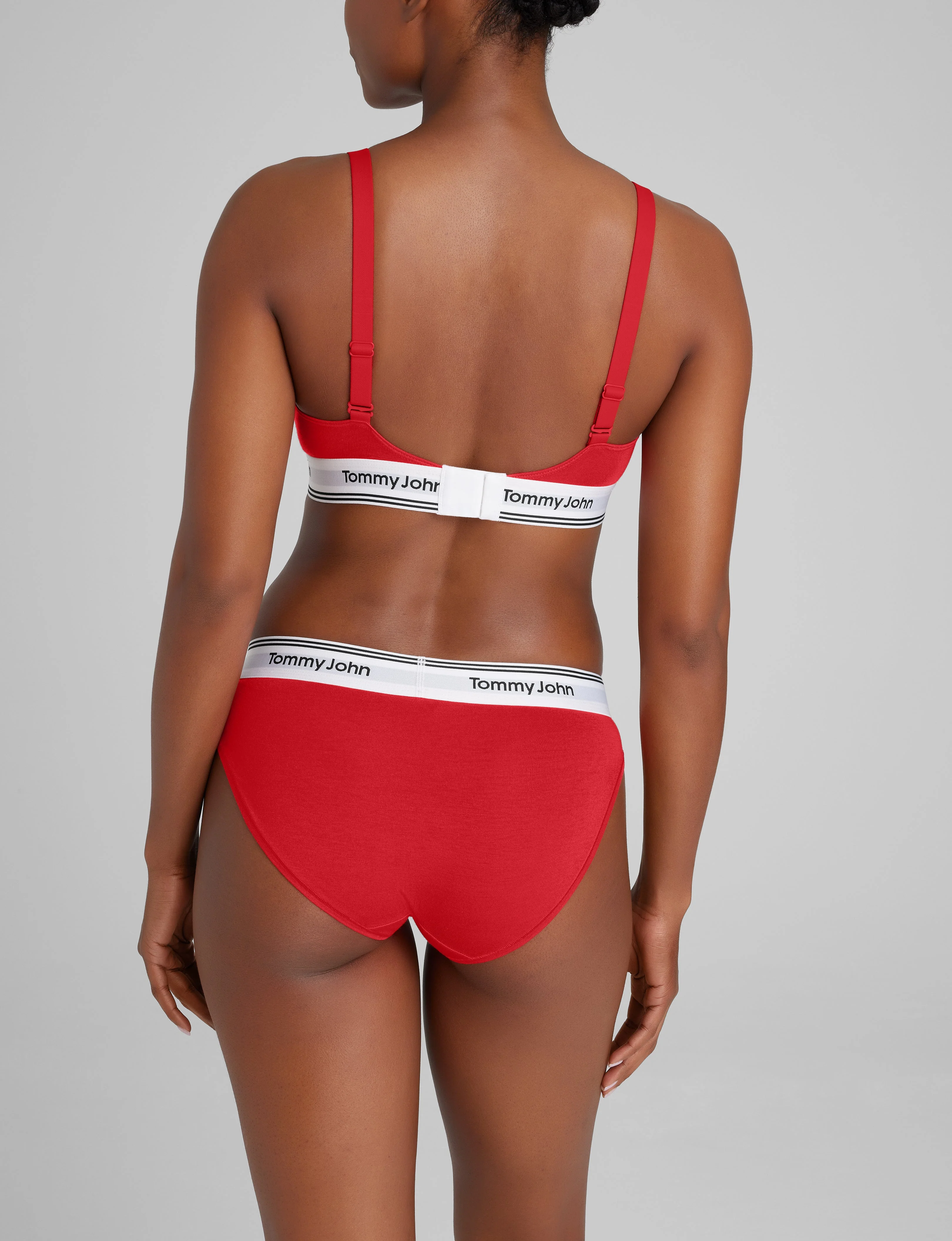 Signature Cotton Triangle Bralette - Image 2
