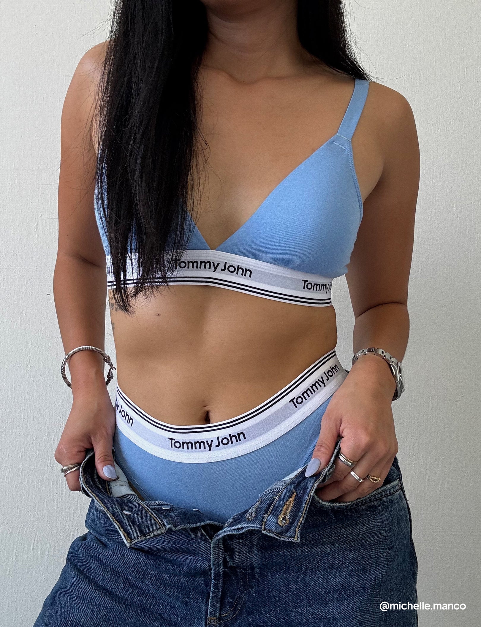 Signature Cotton Triangle Bralette - Image 26