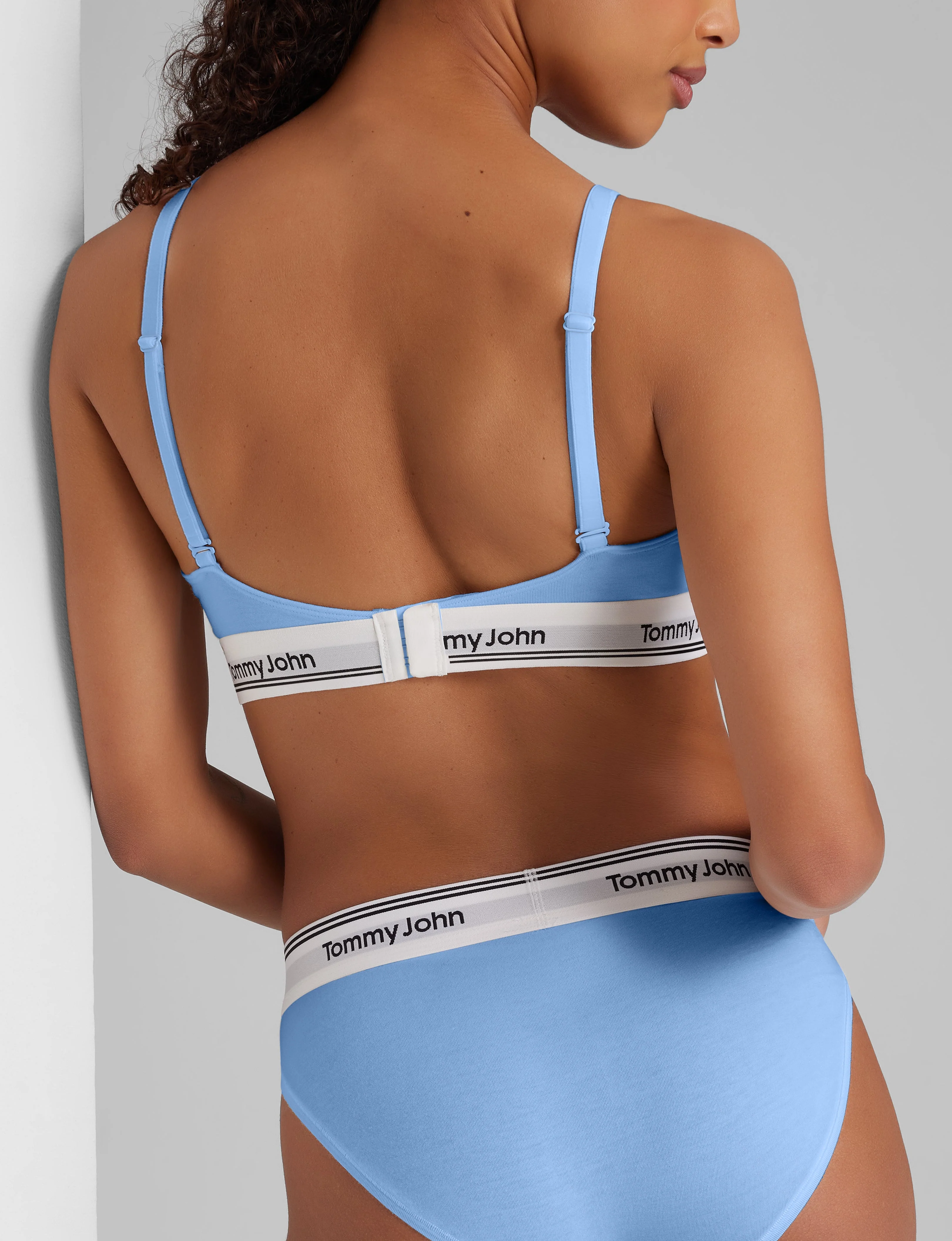 Signature Cotton Triangle Bralette - Image 27
