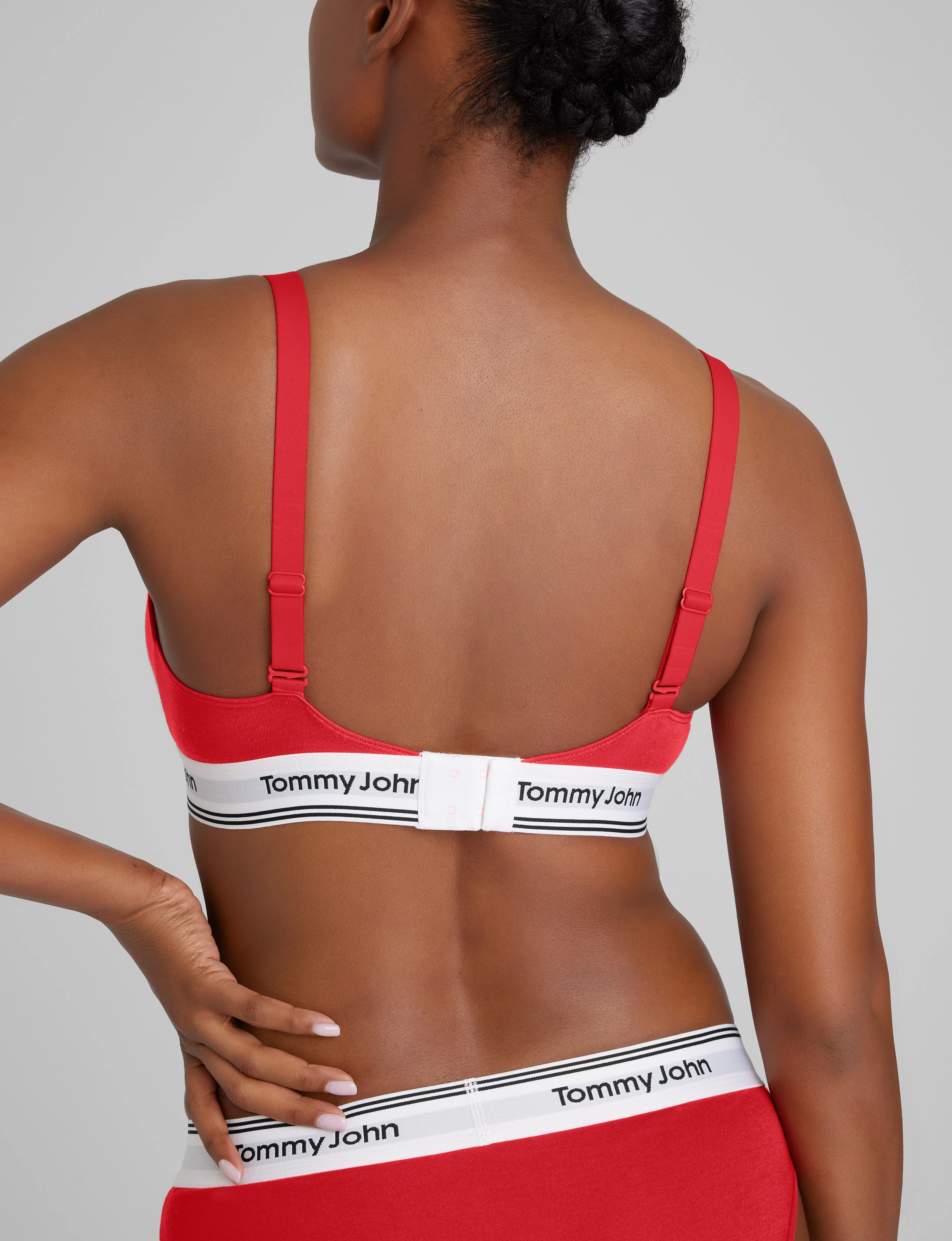 Signature Cotton Triangle Bralette - Image 3
