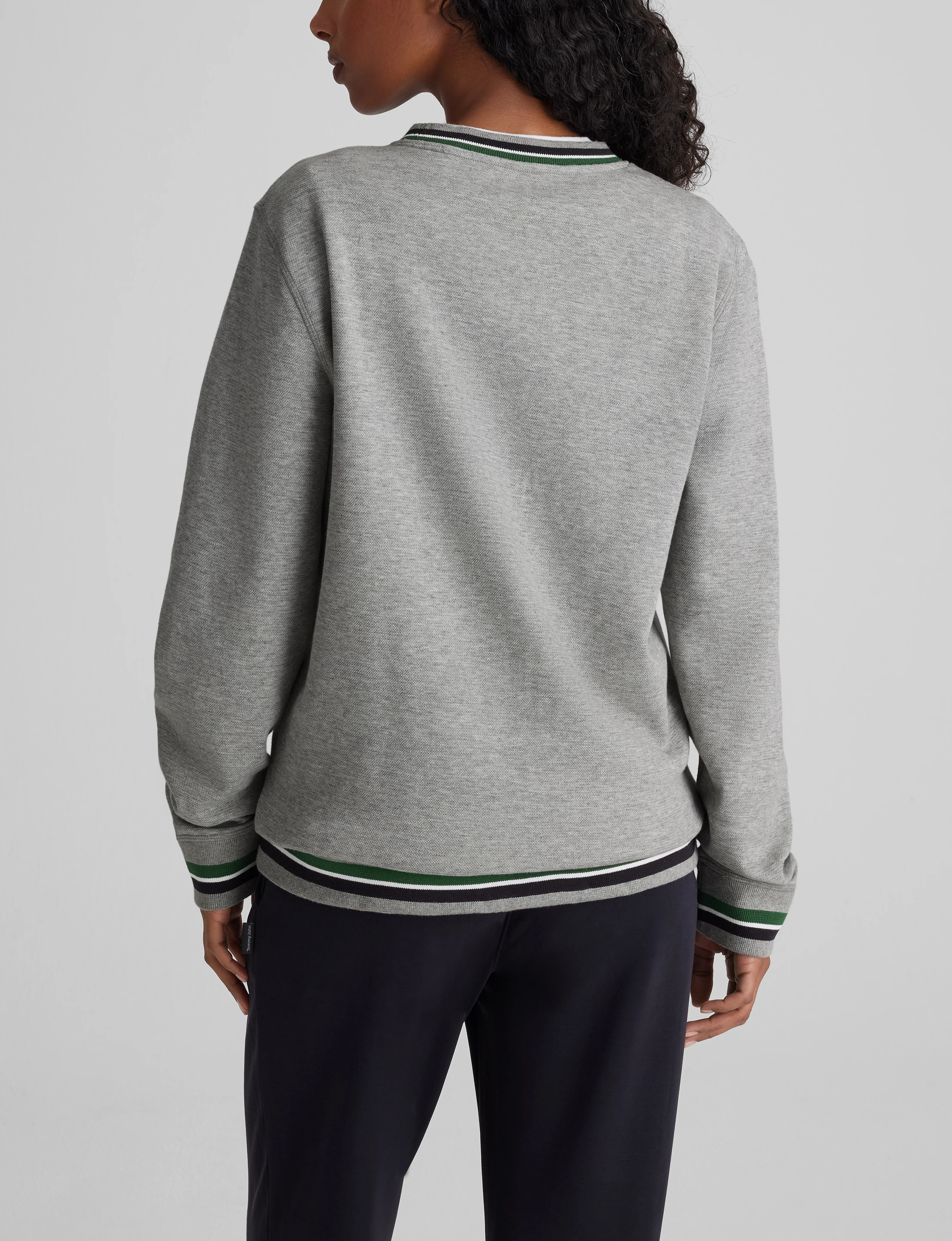 Varsity Stripe Crewneck Sweatshirt - Image 3