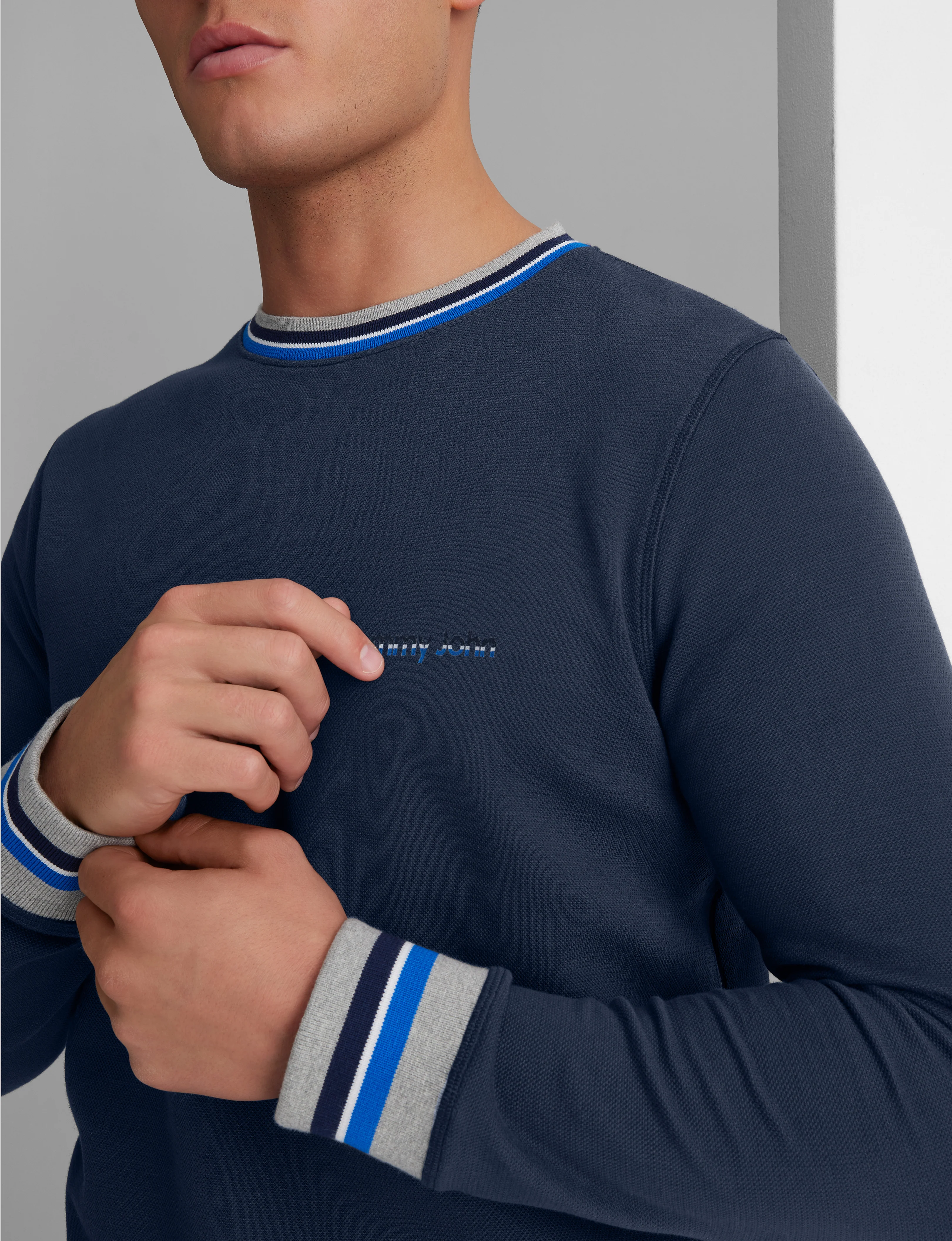 Varsity Stripe Crewneck Sweatshirt - Image 9