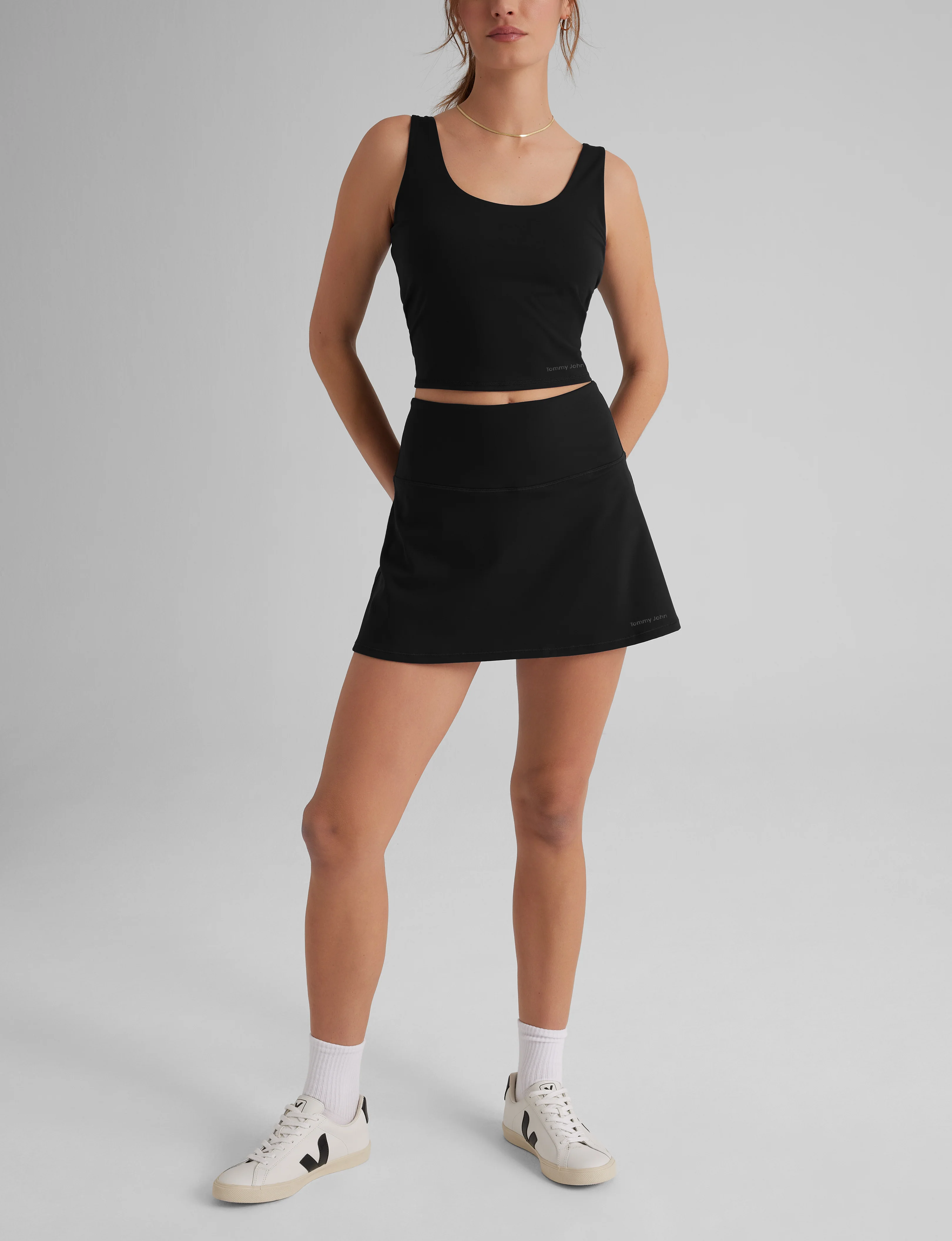 Women's Crop Tank & Tennis Skirt Set - Image 4