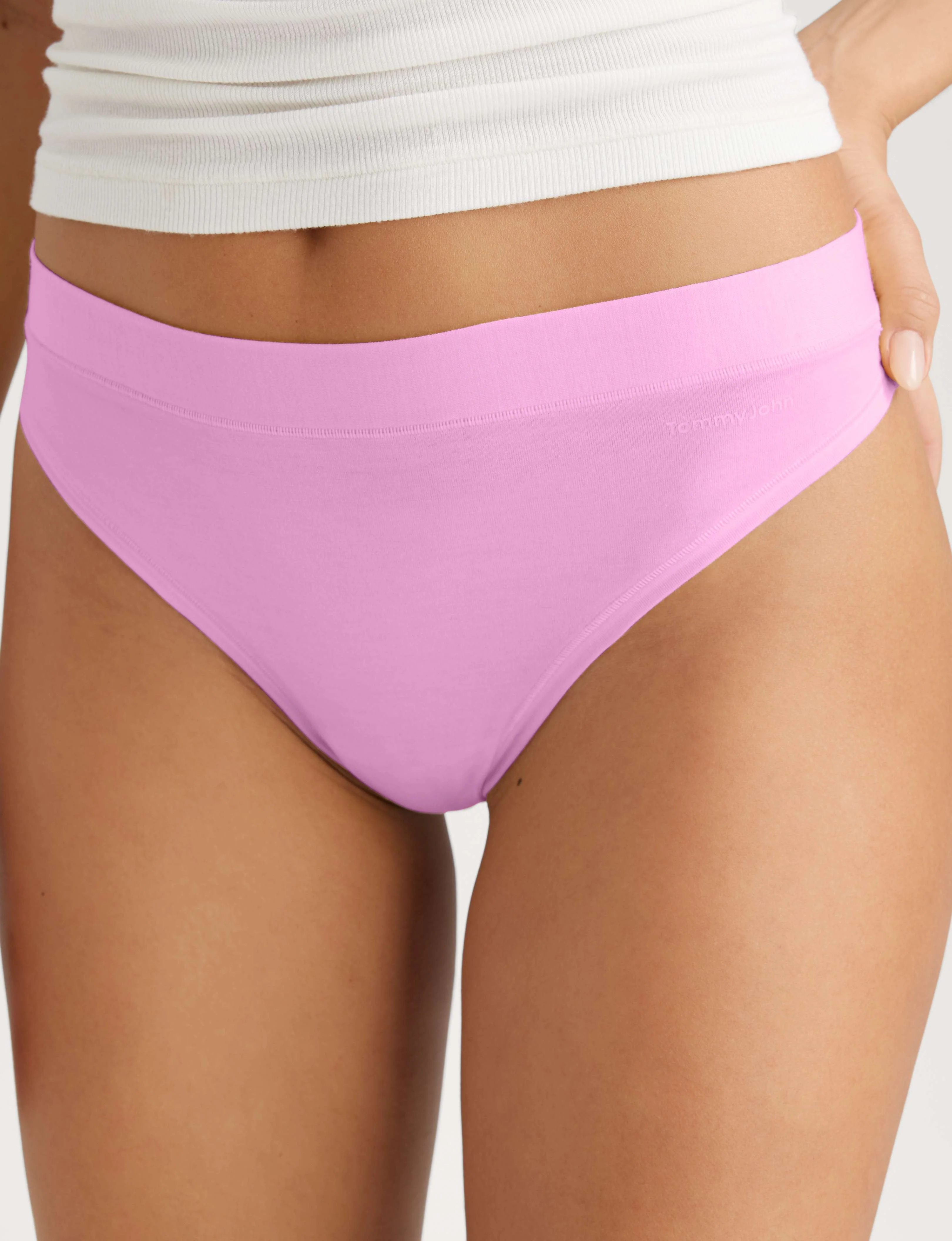 Women's Cool Cotton Thong - Image 46