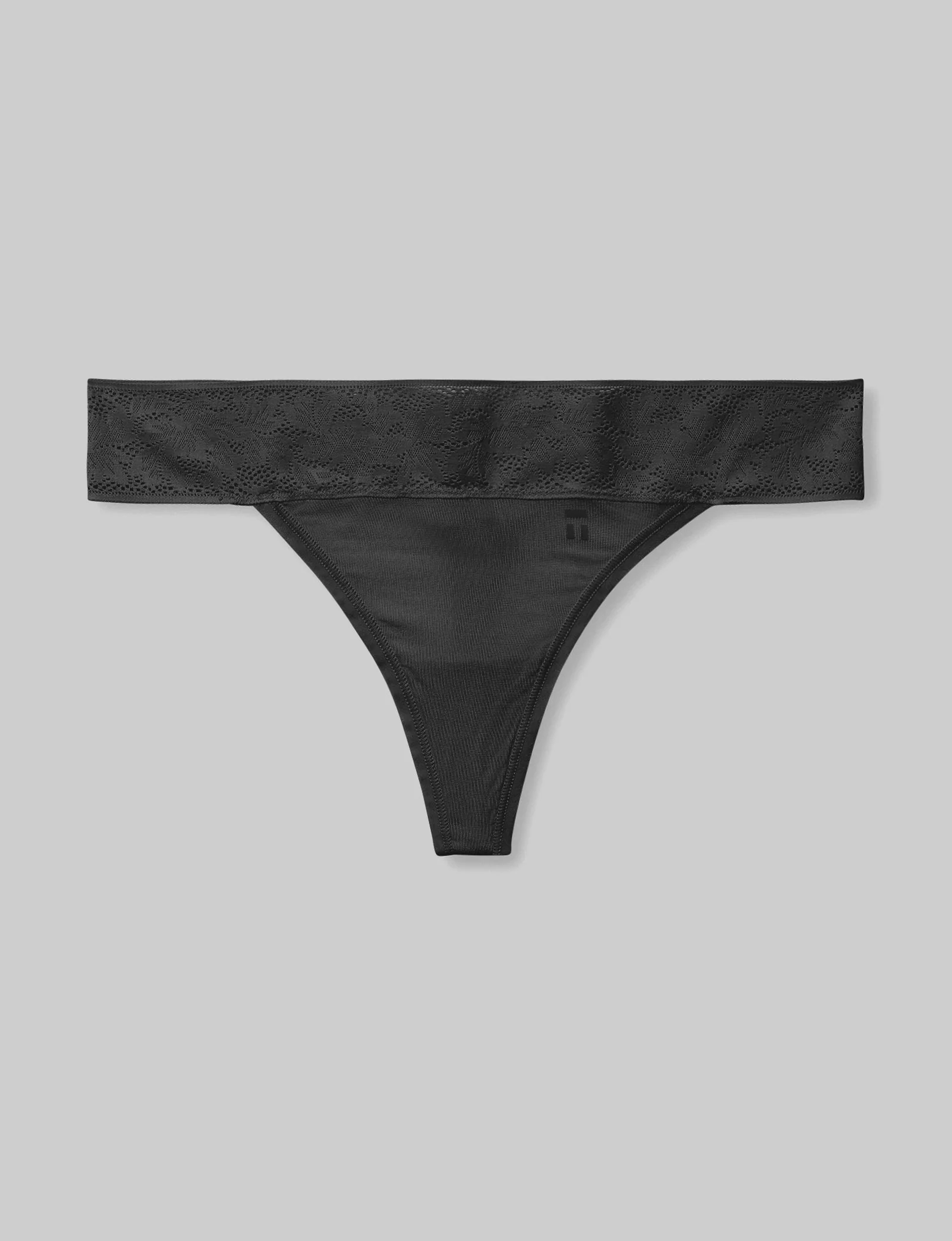 Women's Cool Cotton Thong, Lace Waist - Image 15