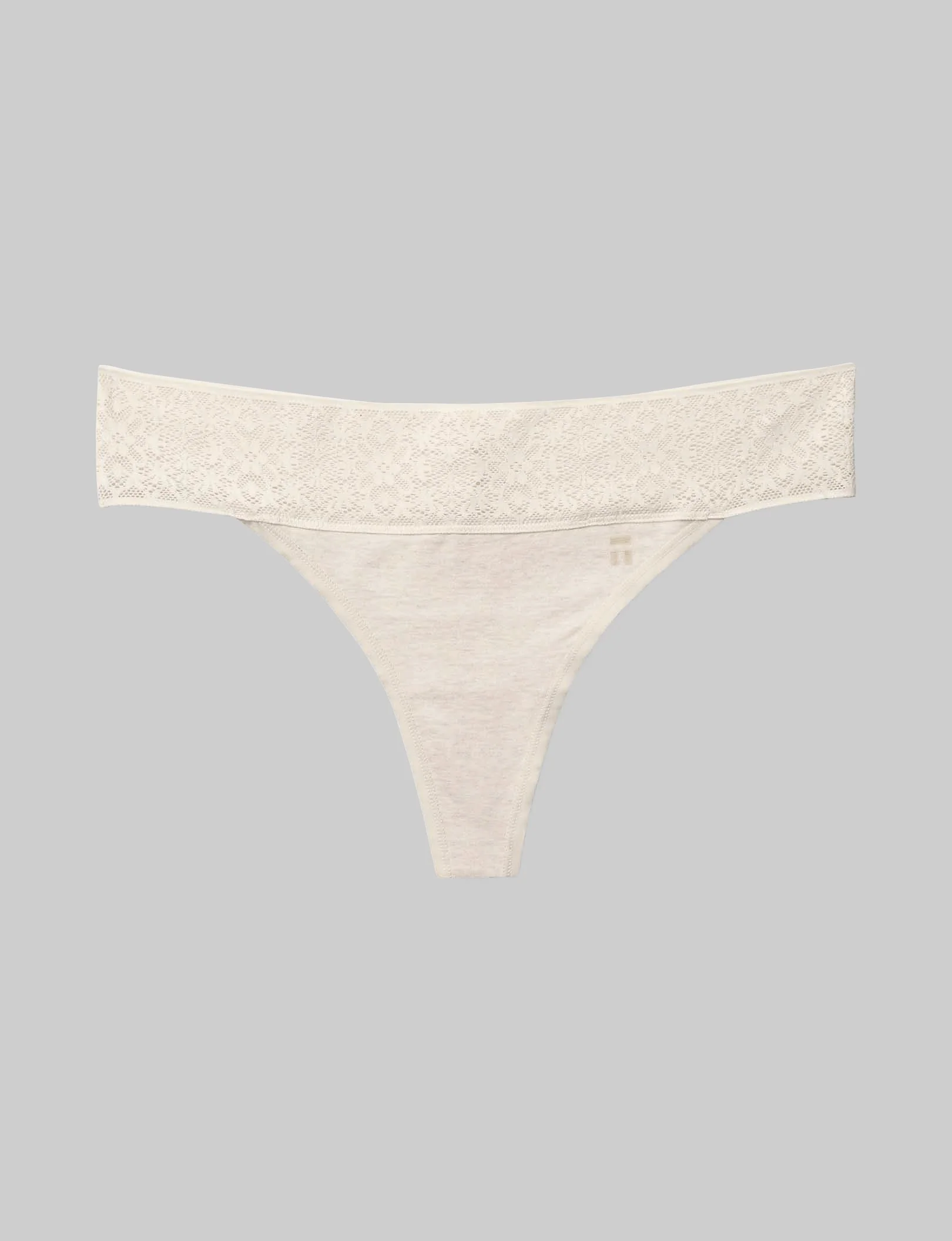 Women's Cool Cotton Thong, Lace Waist - Image 47