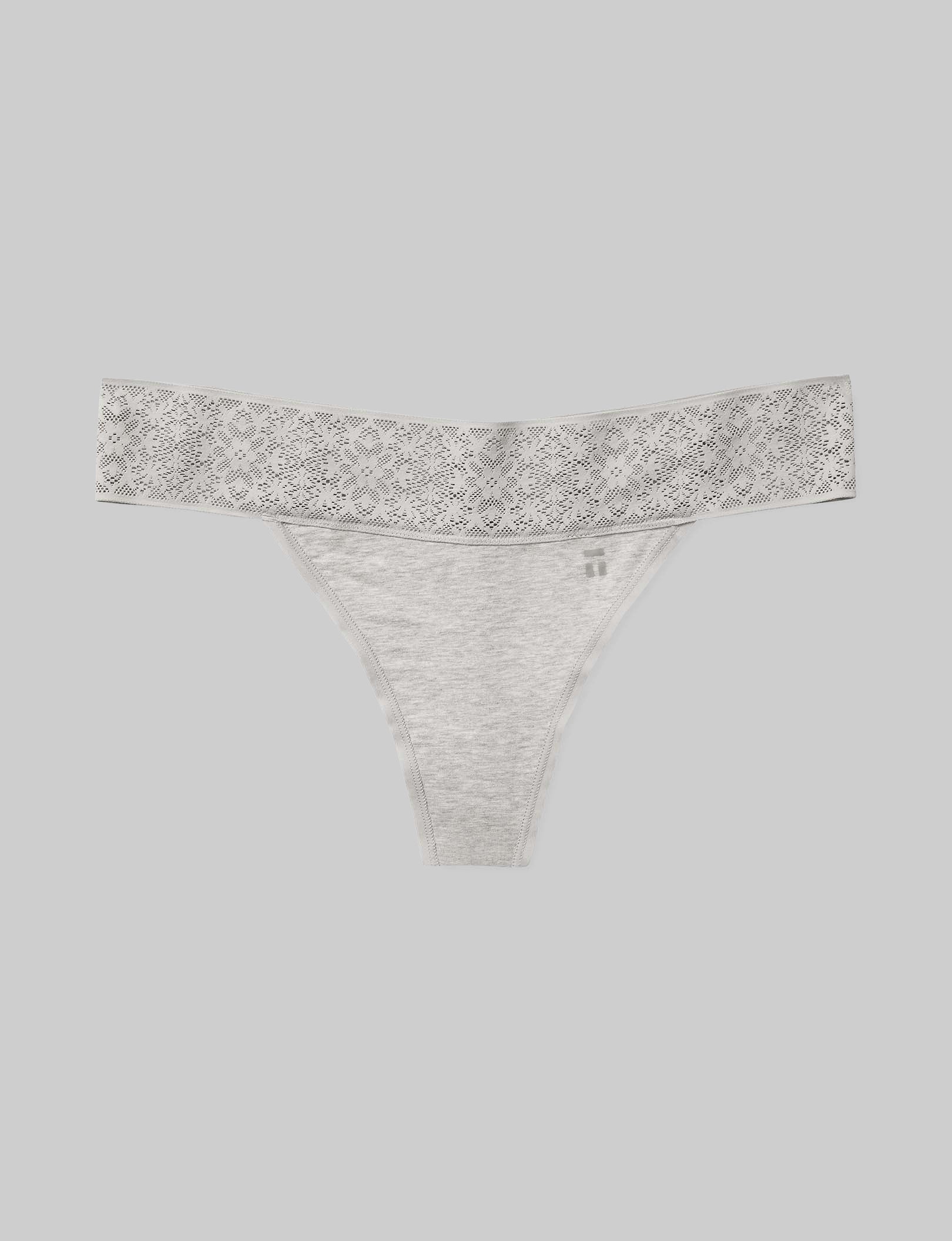 Women's Cool Cotton Thong, Lace Waist - Image 53