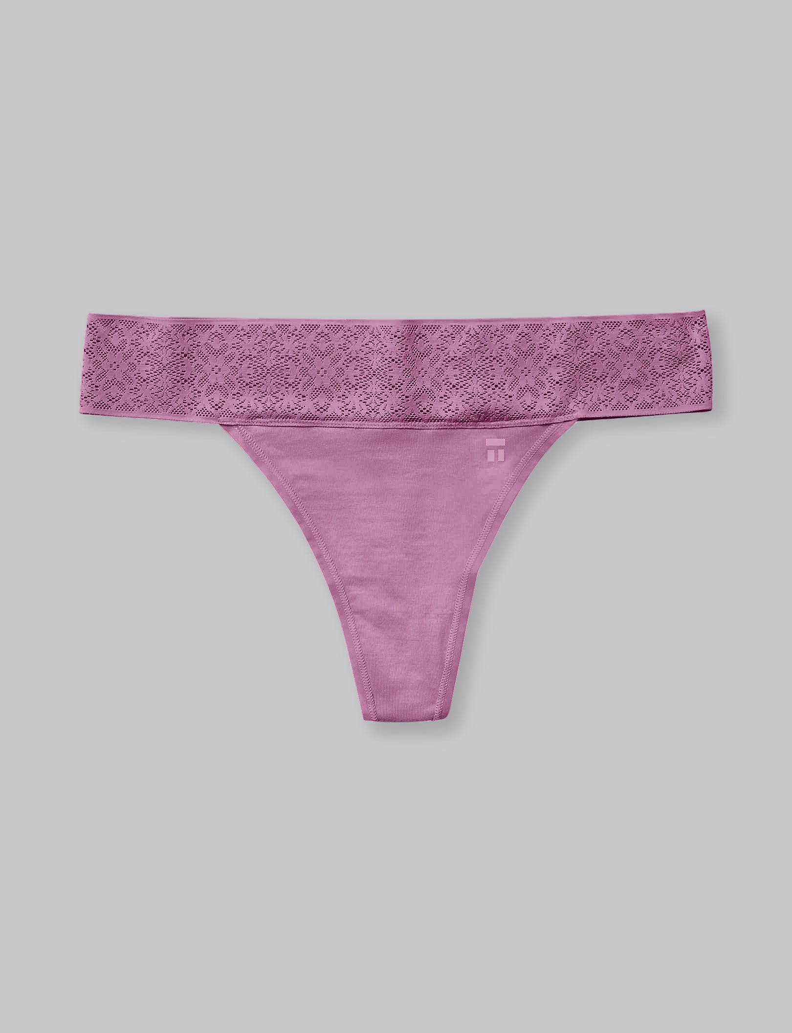 Women's Cool Cotton Thong, Lace Waist - Image 55