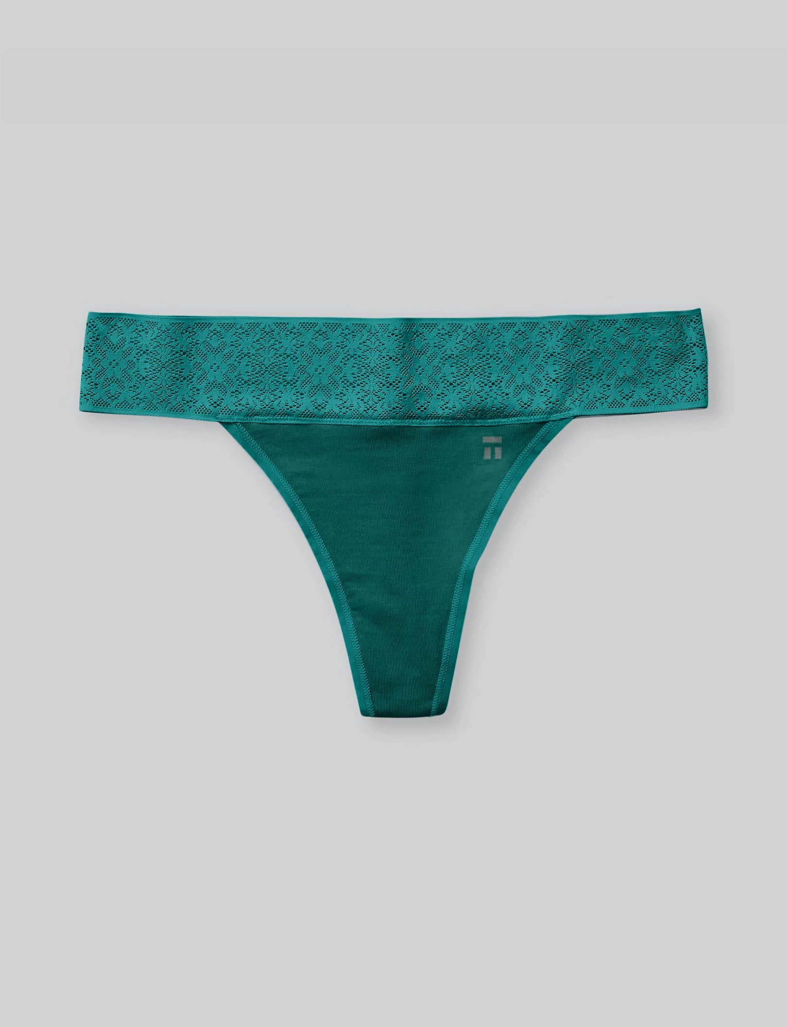Women's Cool Cotton Thong, Lace Waist - Image 56